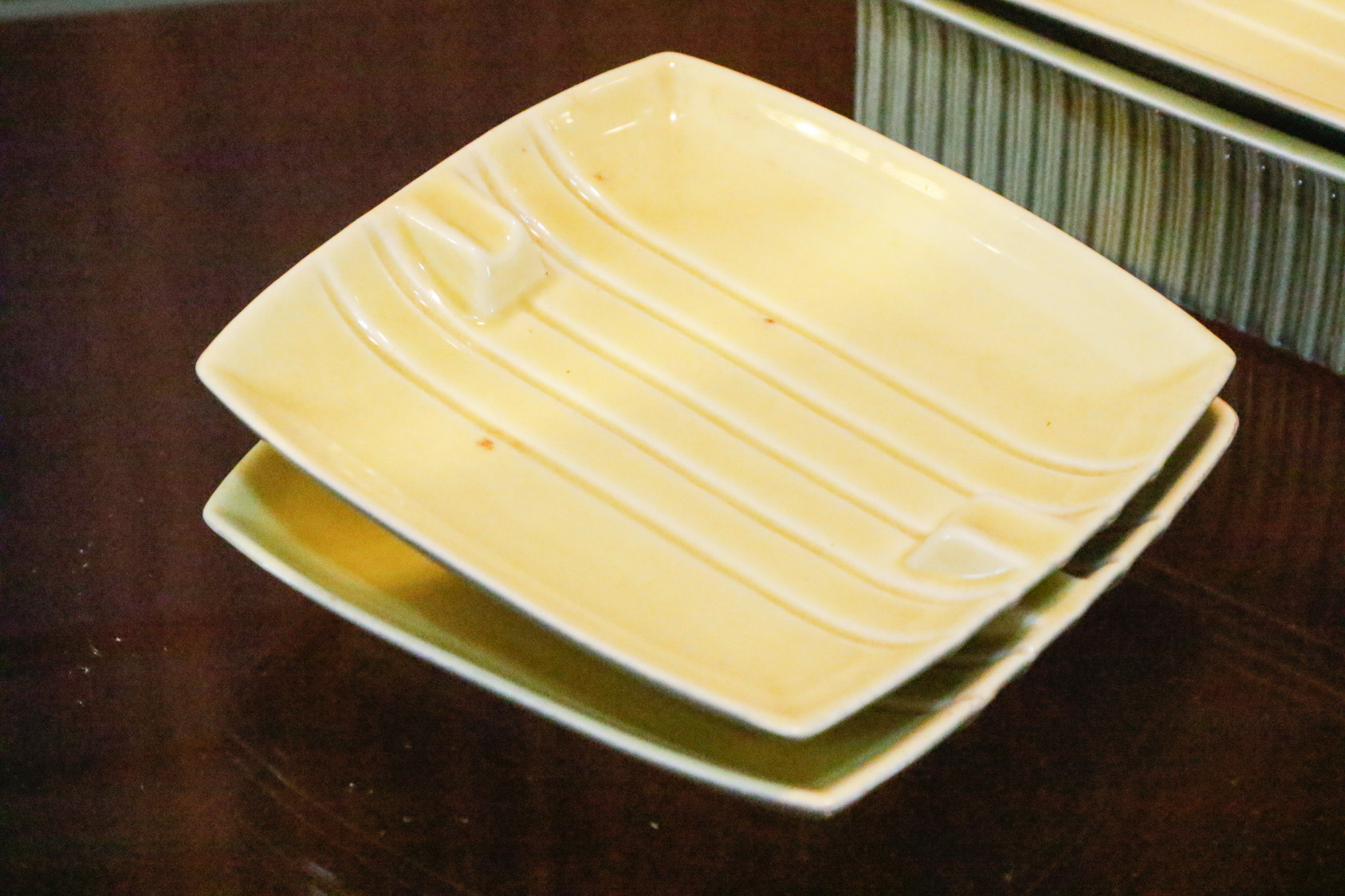 Collection of Vintage Ash Receivers and Lighters