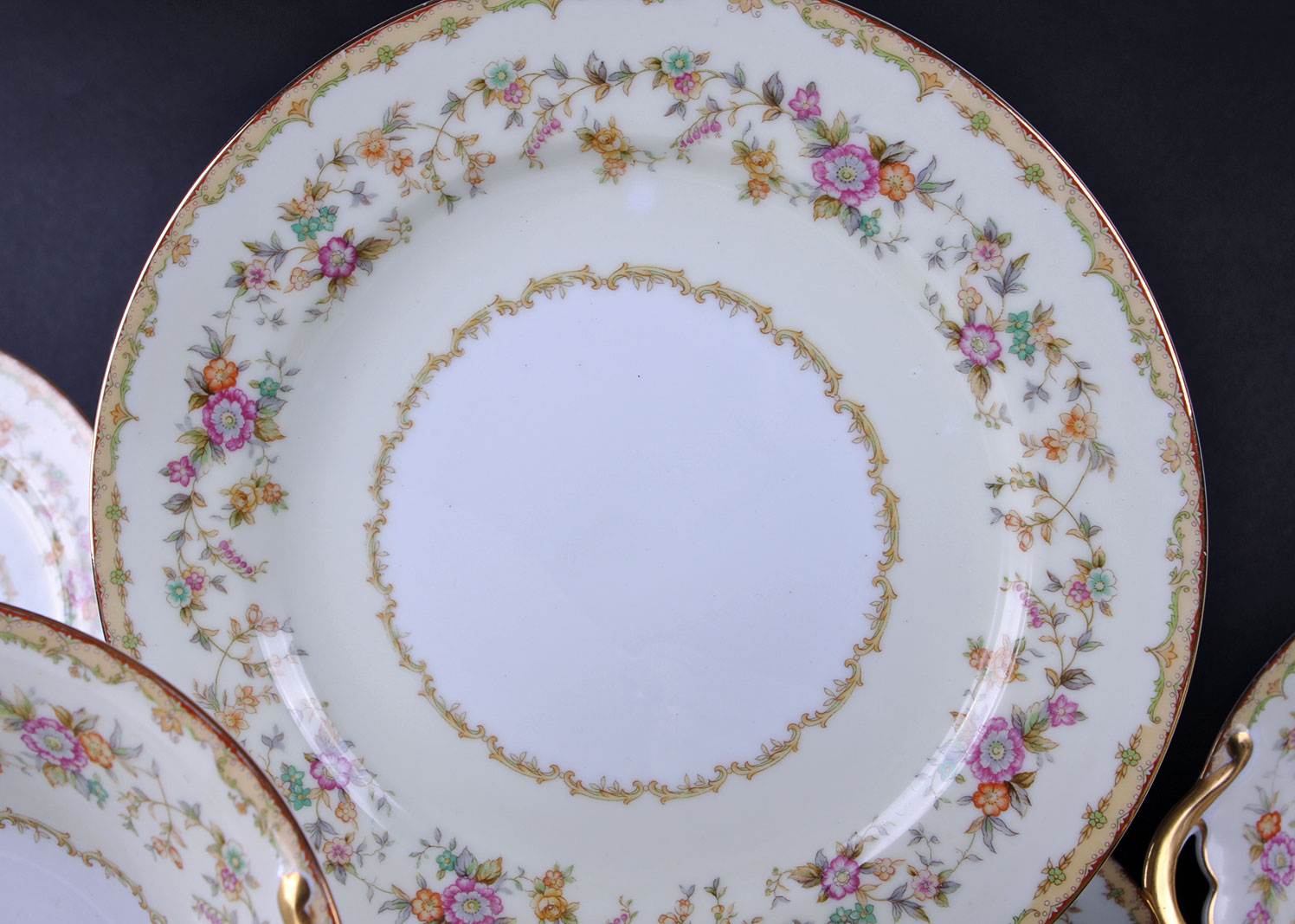 Antique 52 Piece Noritake China Set in "Columbine"