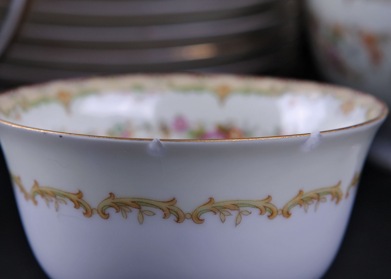 Antique 52 Piece Noritake China Set in "Columbine"