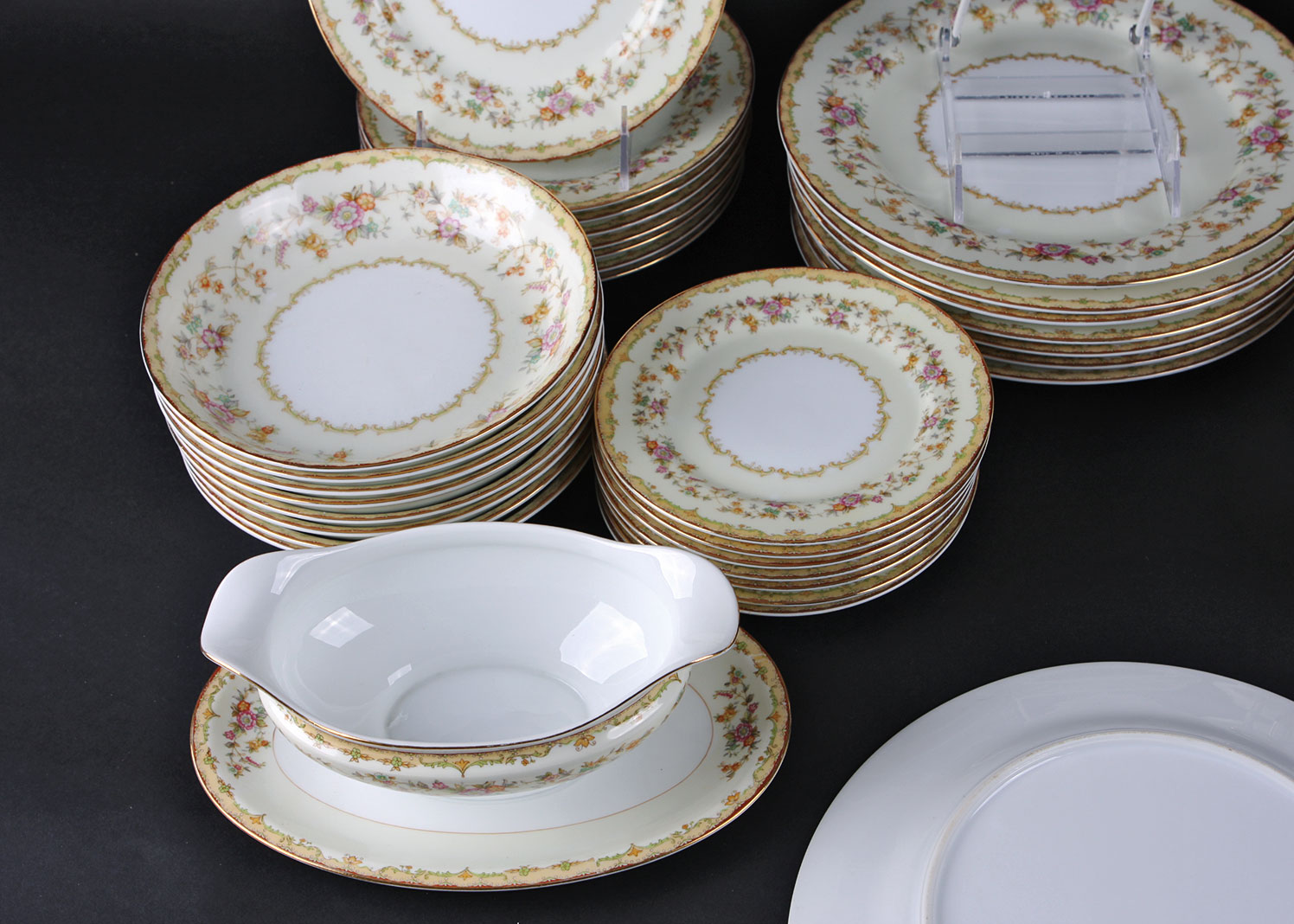 Antique 52 Piece Noritake China Set in "Columbine"