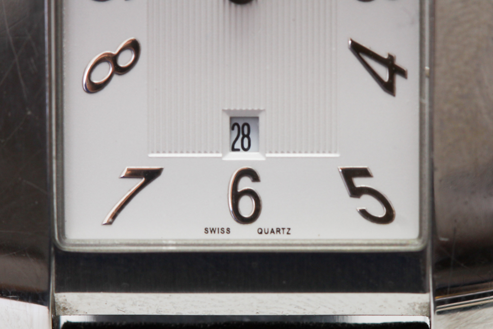 Coach Ladies Square Dial Watch with Leather Band