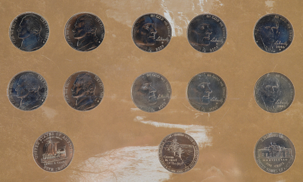 Westward Expansion Nickels Collection