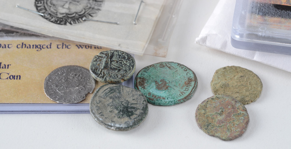 Group of Various Ancient and Shipwreck Coins