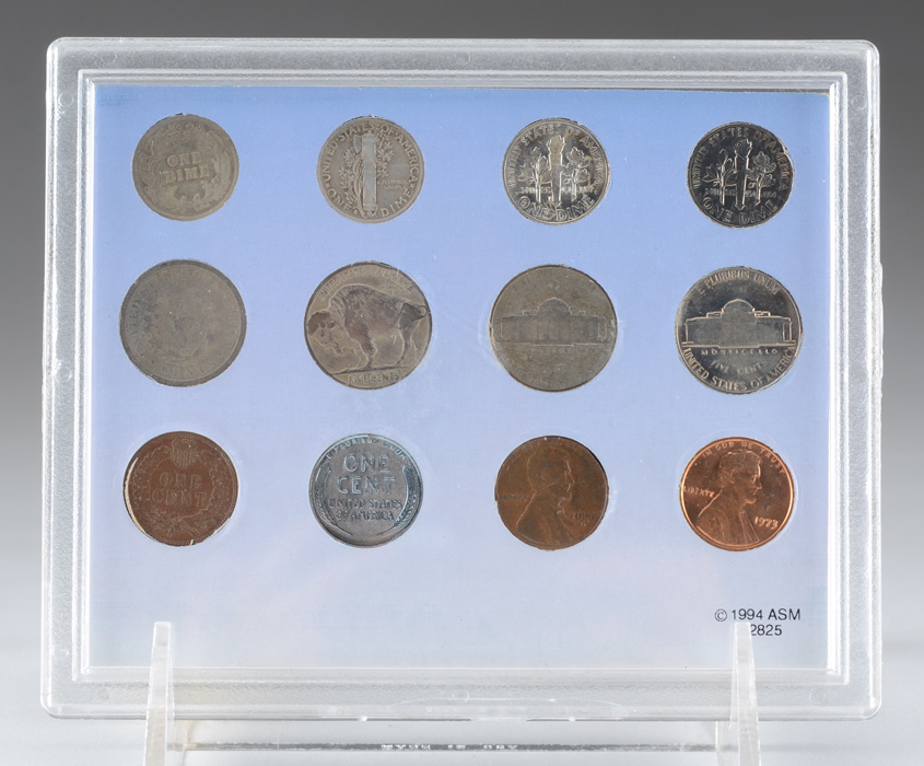 United States 20th Century Penny, Nickel, and Dime Collection