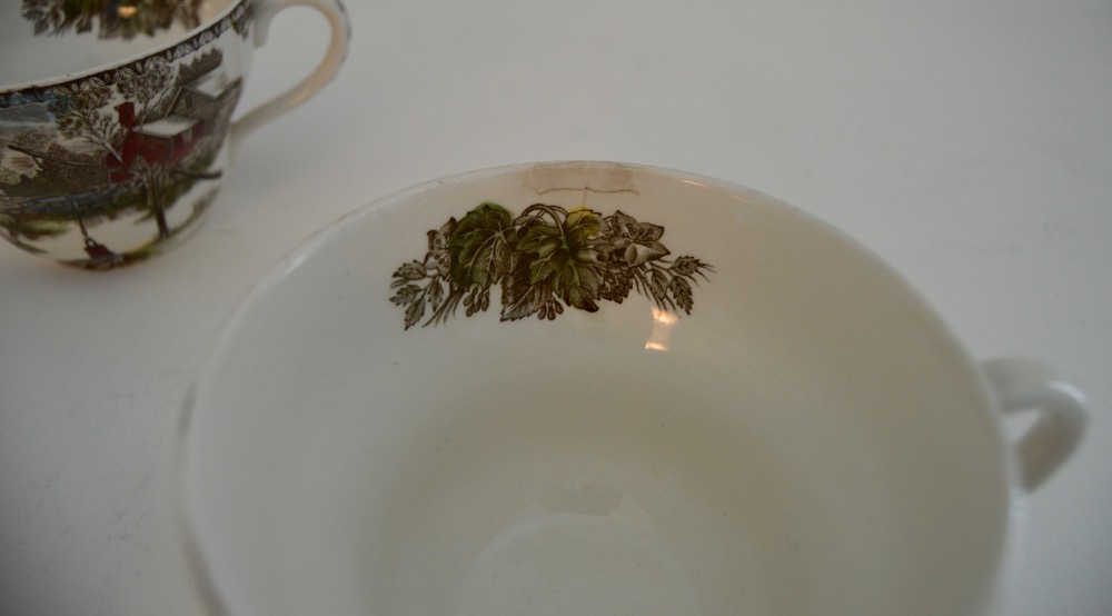 Johnson Bros. England "The Friendly Village" Cups and Saucers