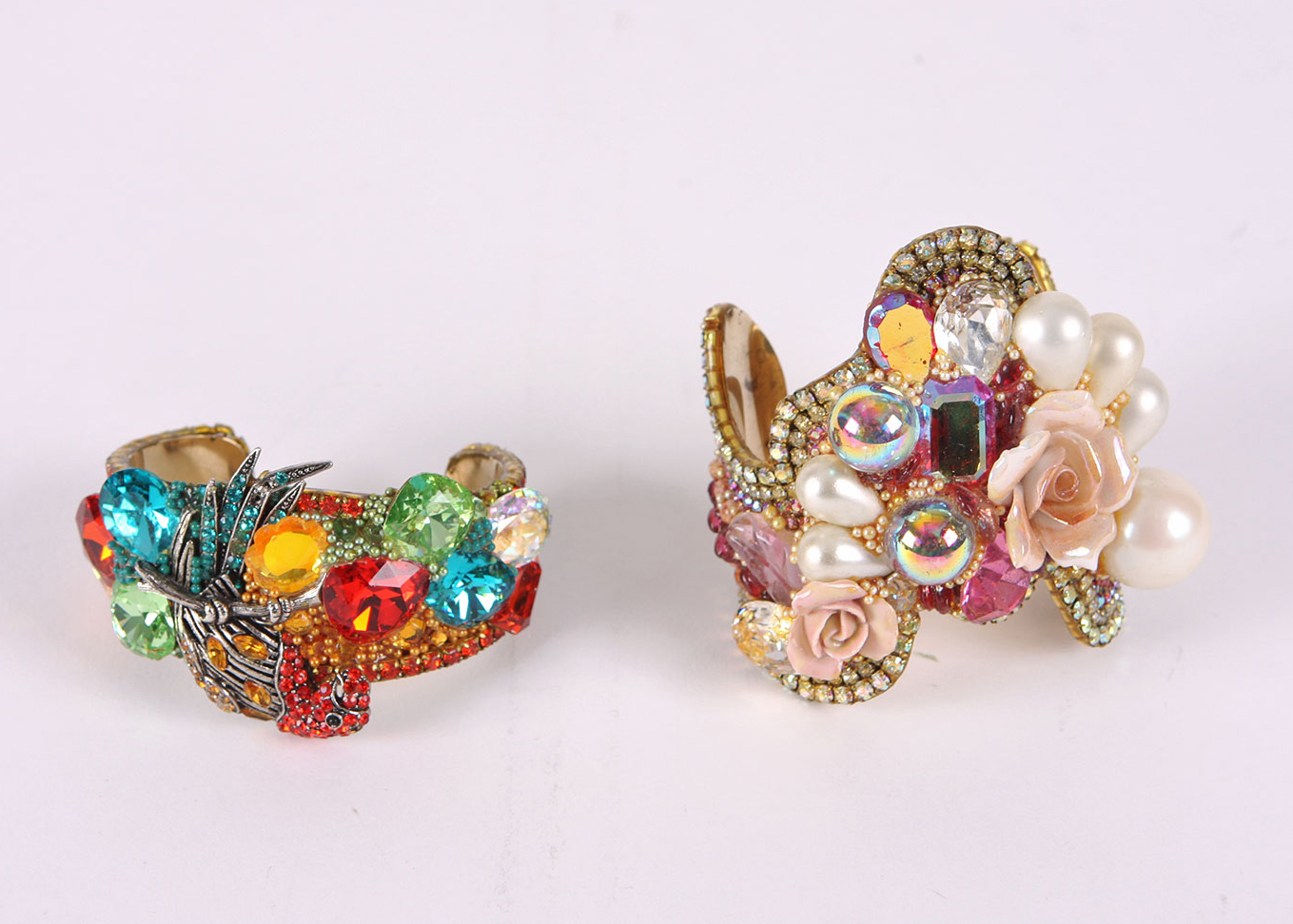 Eye-Catching Vintage Costume Bracelets by Designer Wendy Gell