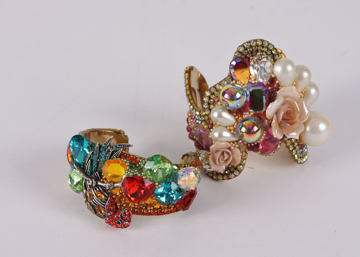 Eye-Catching Vintage Costume Bracelets by Designer Wendy Gell