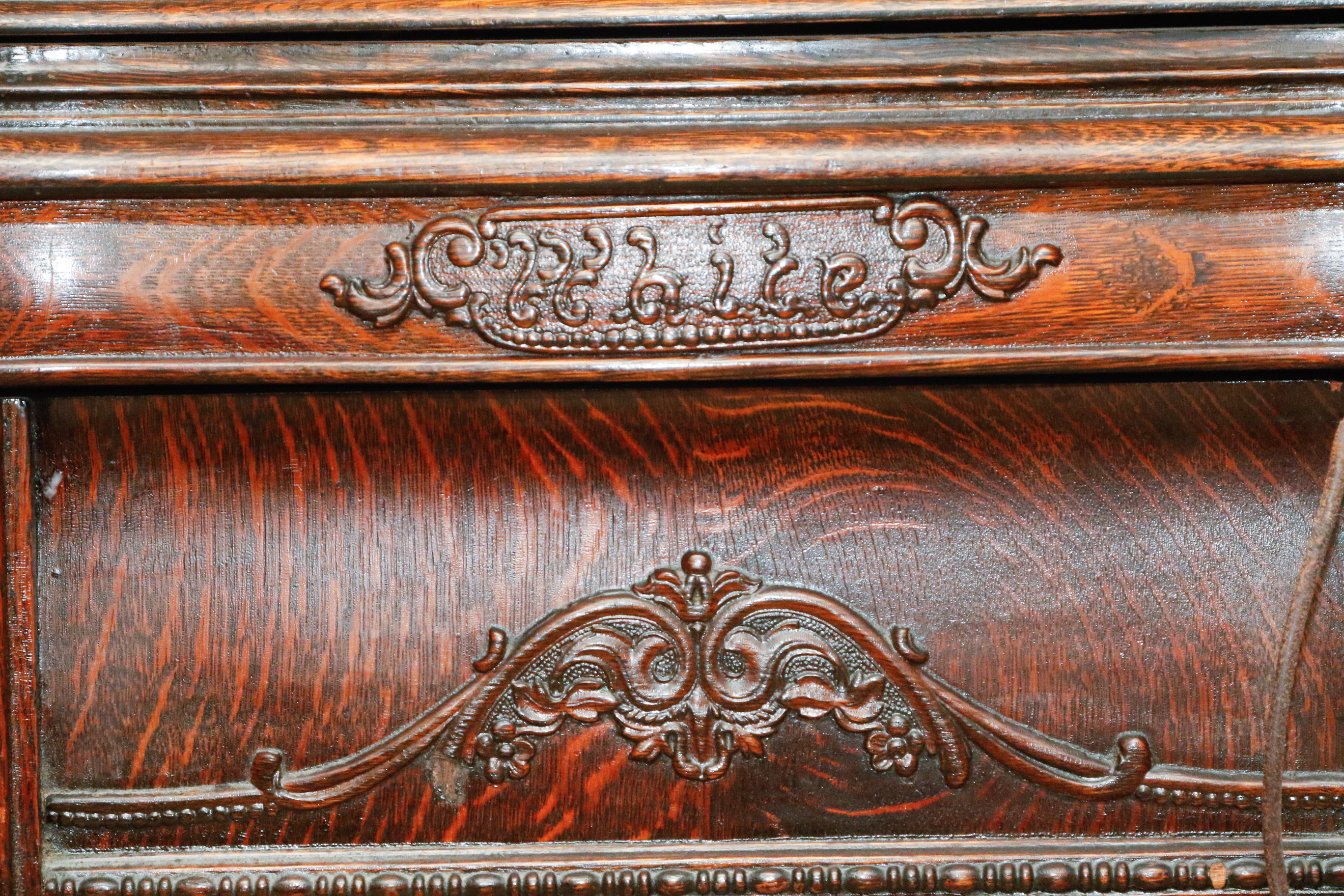 Antique White Rotary Treadle Sewing Table