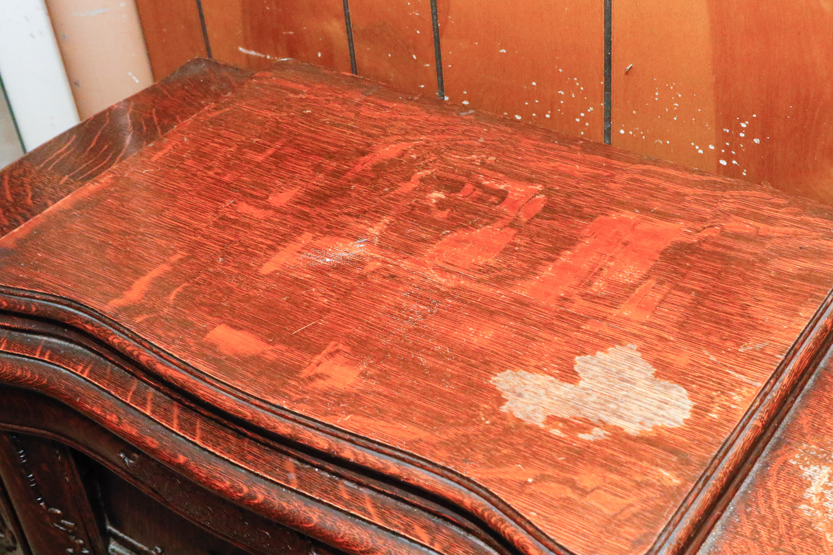 Antique White Rotary Treadle Sewing Table