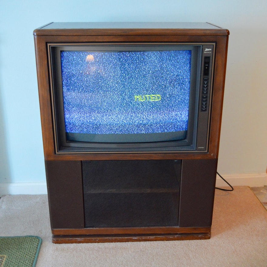 Zenith Sentry 2 Television in a Walnut Cabinet