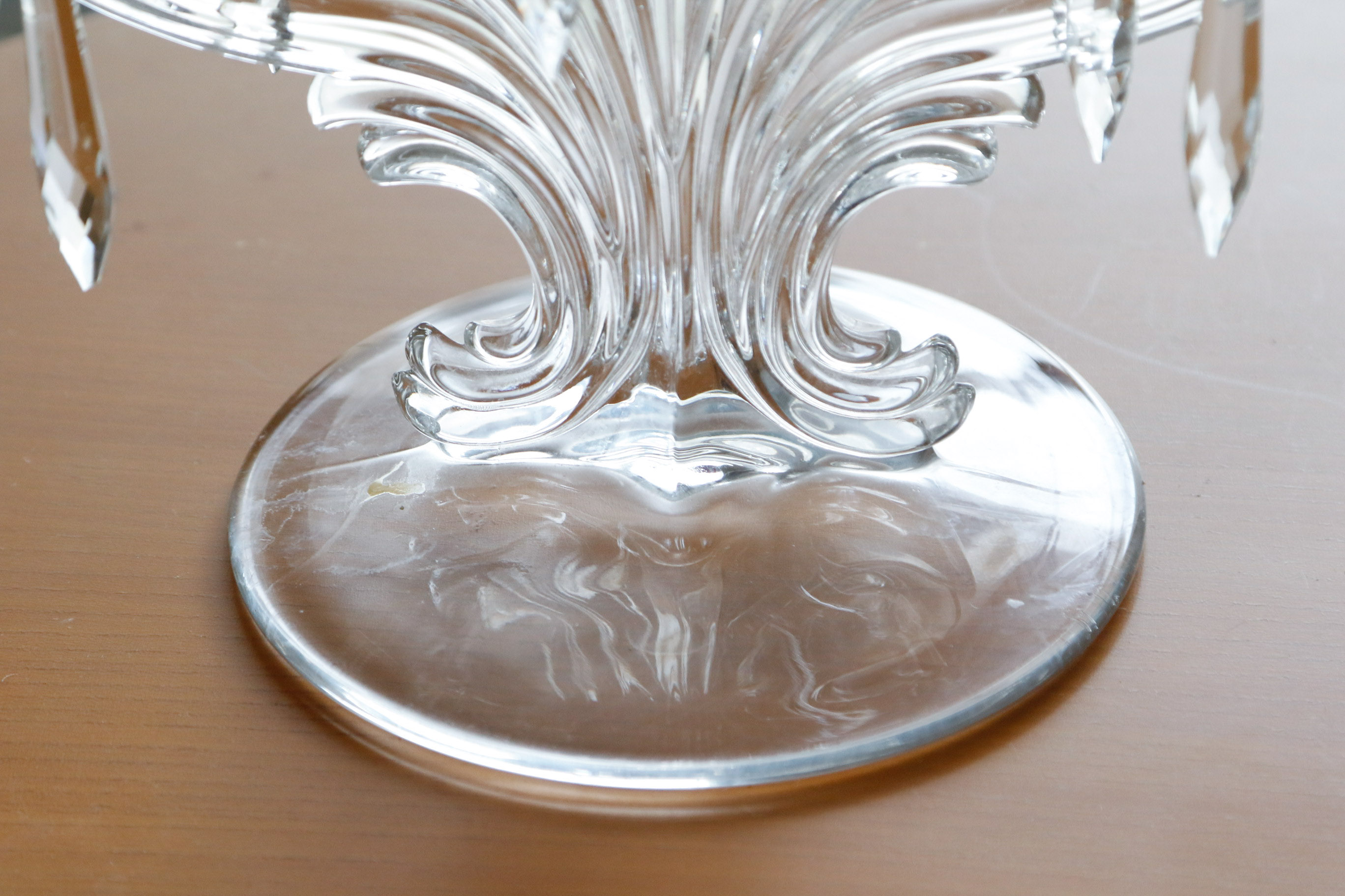 Mikasa Crystal Center Bowl with Fostoria Candelabra