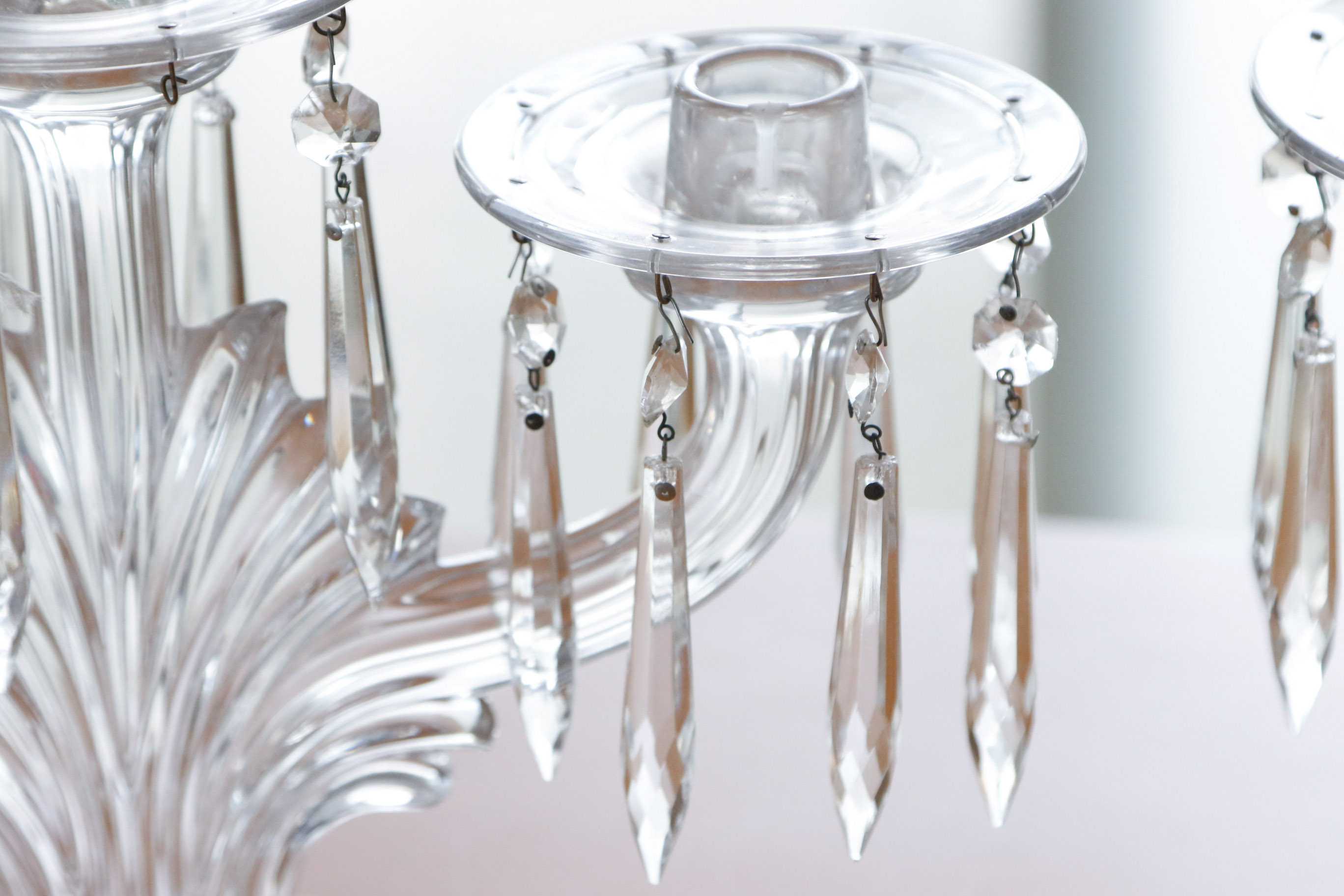Mikasa Crystal Center Bowl with Fostoria Candelabra