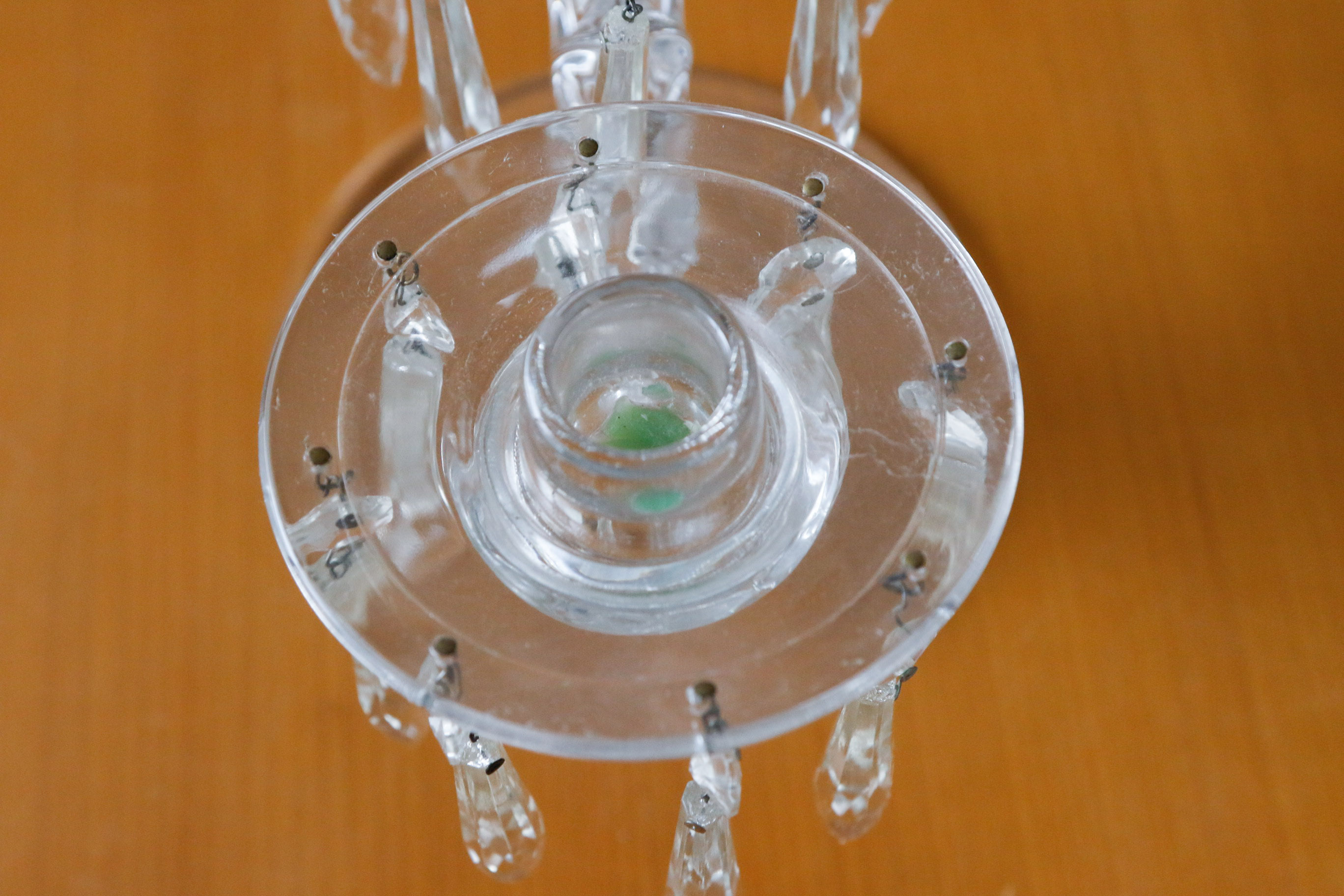 Mikasa Crystal Center Bowl with Fostoria Candelabra