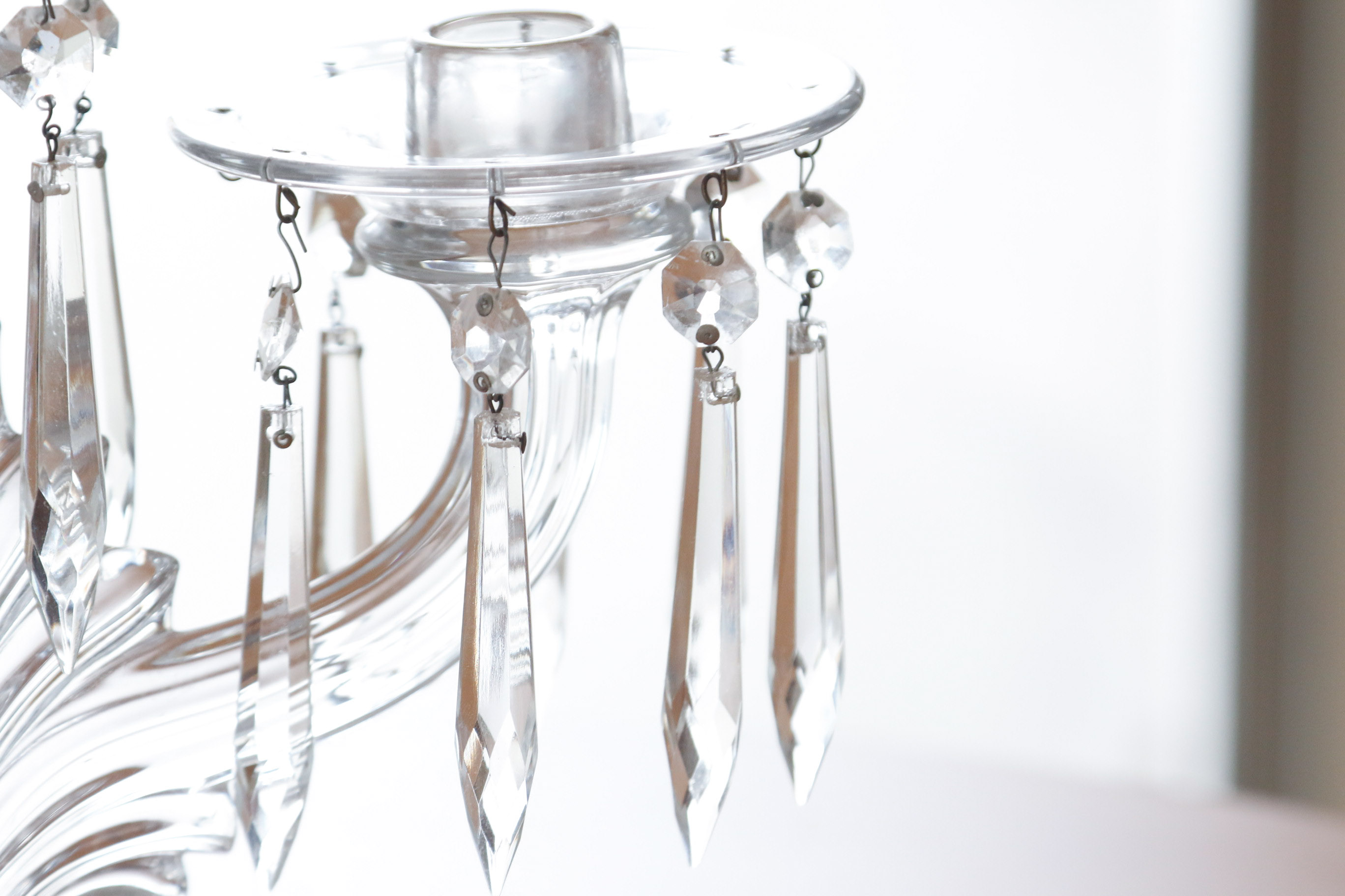 Mikasa Crystal Center Bowl with Fostoria Candelabra