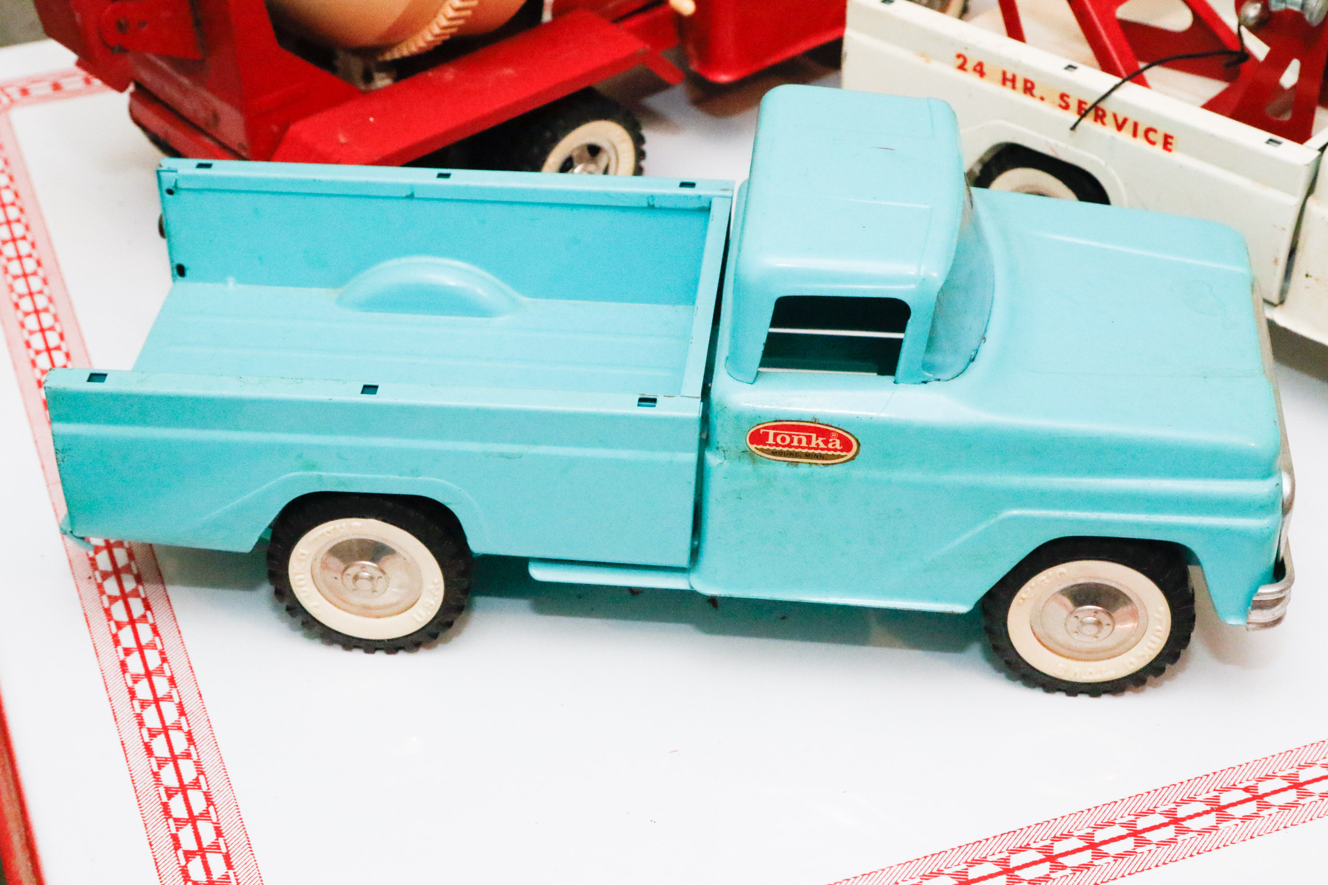 Tonka Toys Steel Farm and Maintenance Trucks