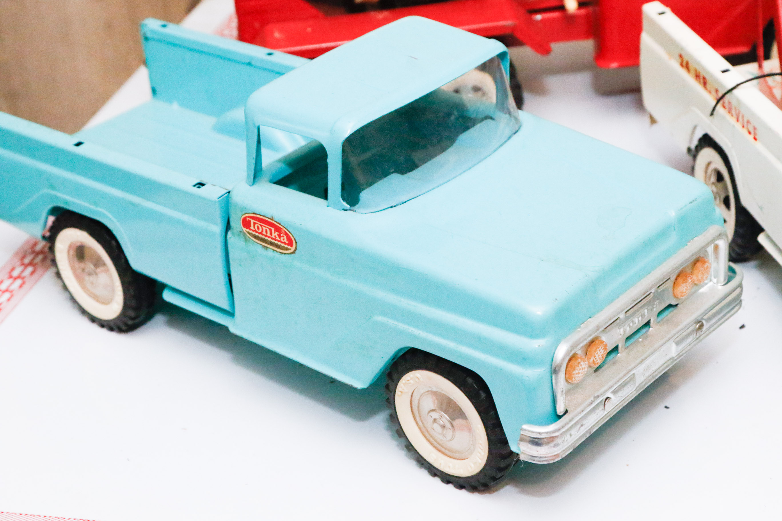 Tonka Toys Steel Farm and Maintenance Trucks