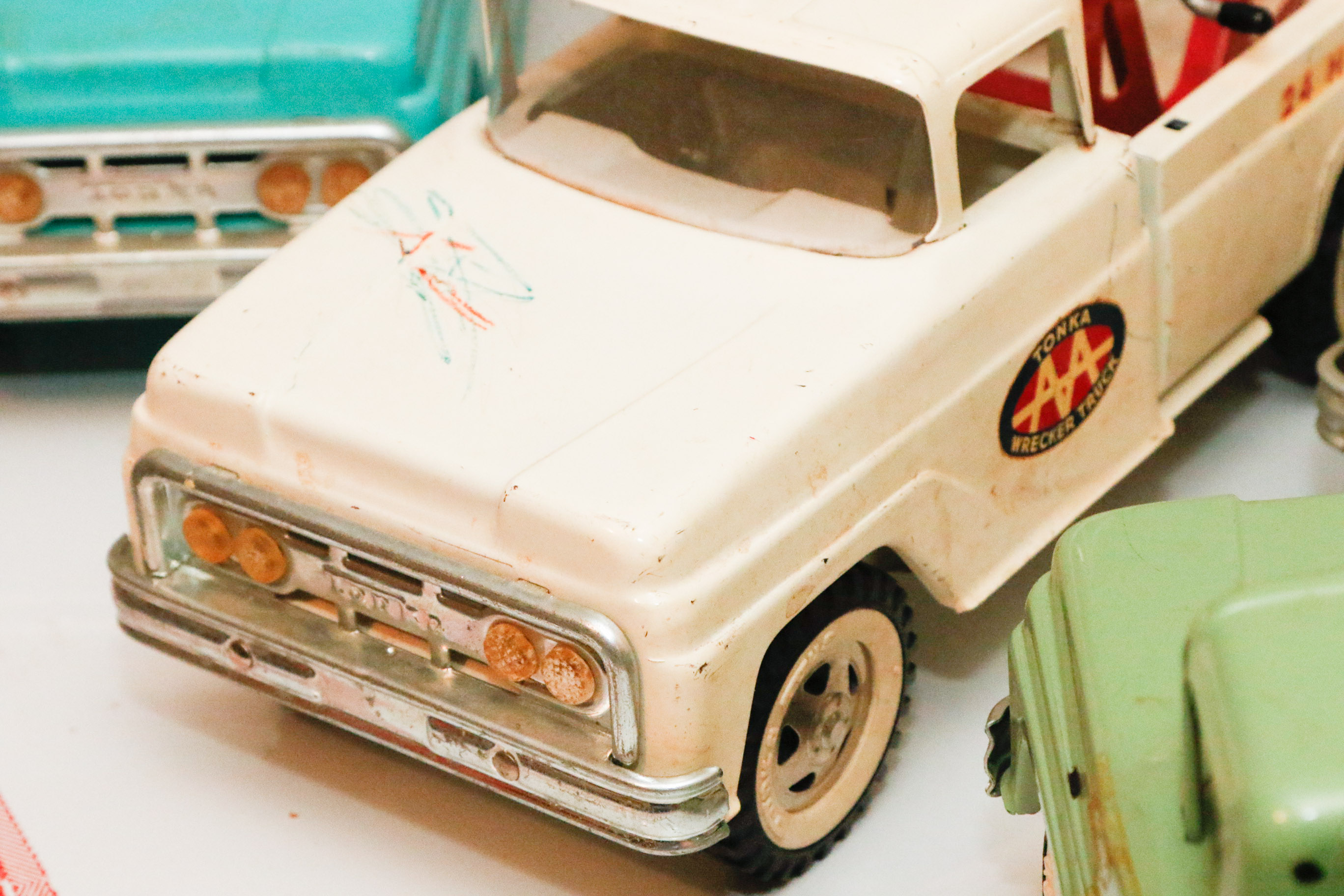 Tonka Toys Steel Farm and Maintenance Trucks