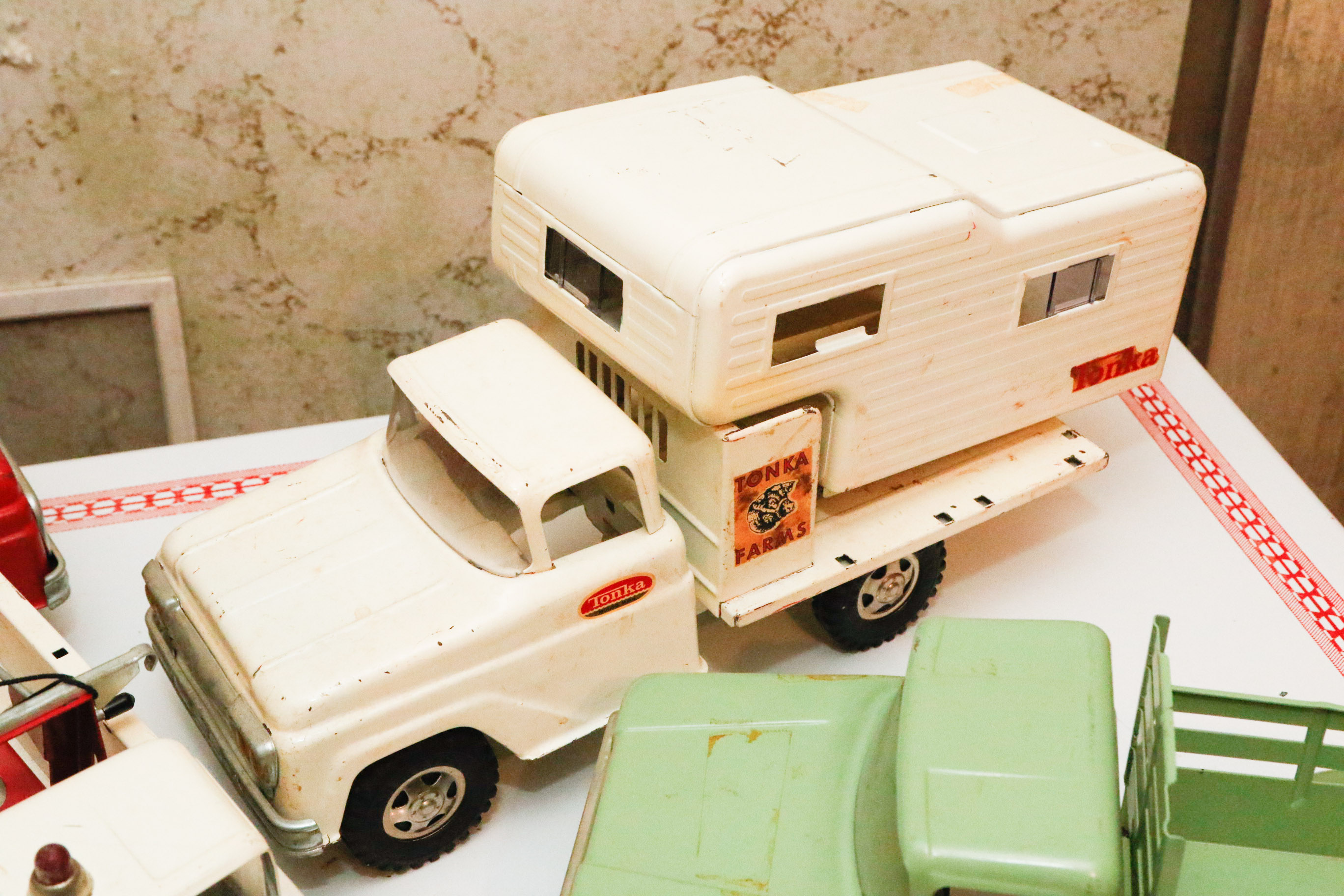 Tonka Toys Steel Farm and Maintenance Trucks