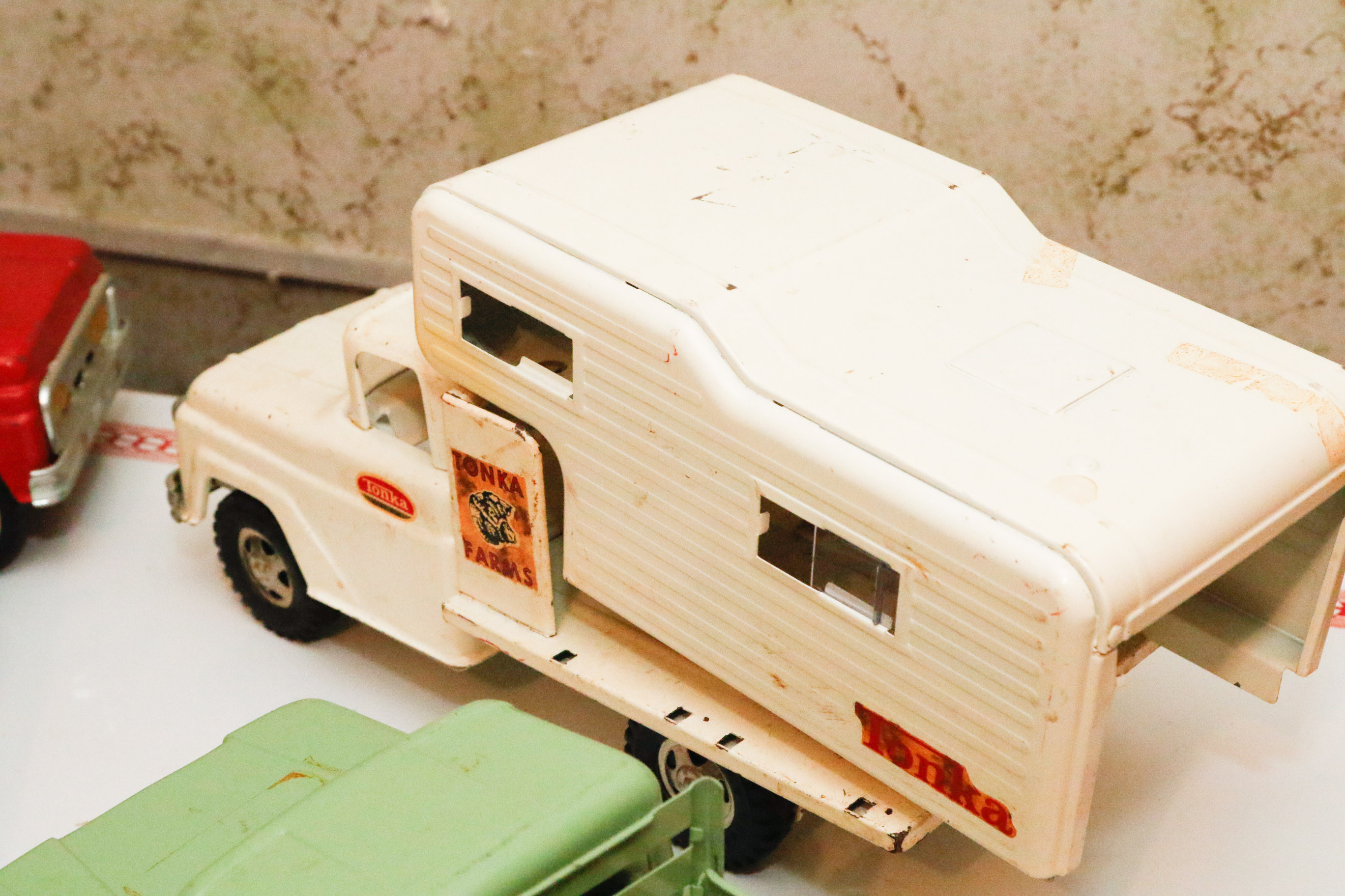 Tonka Toys Steel Farm and Maintenance Trucks