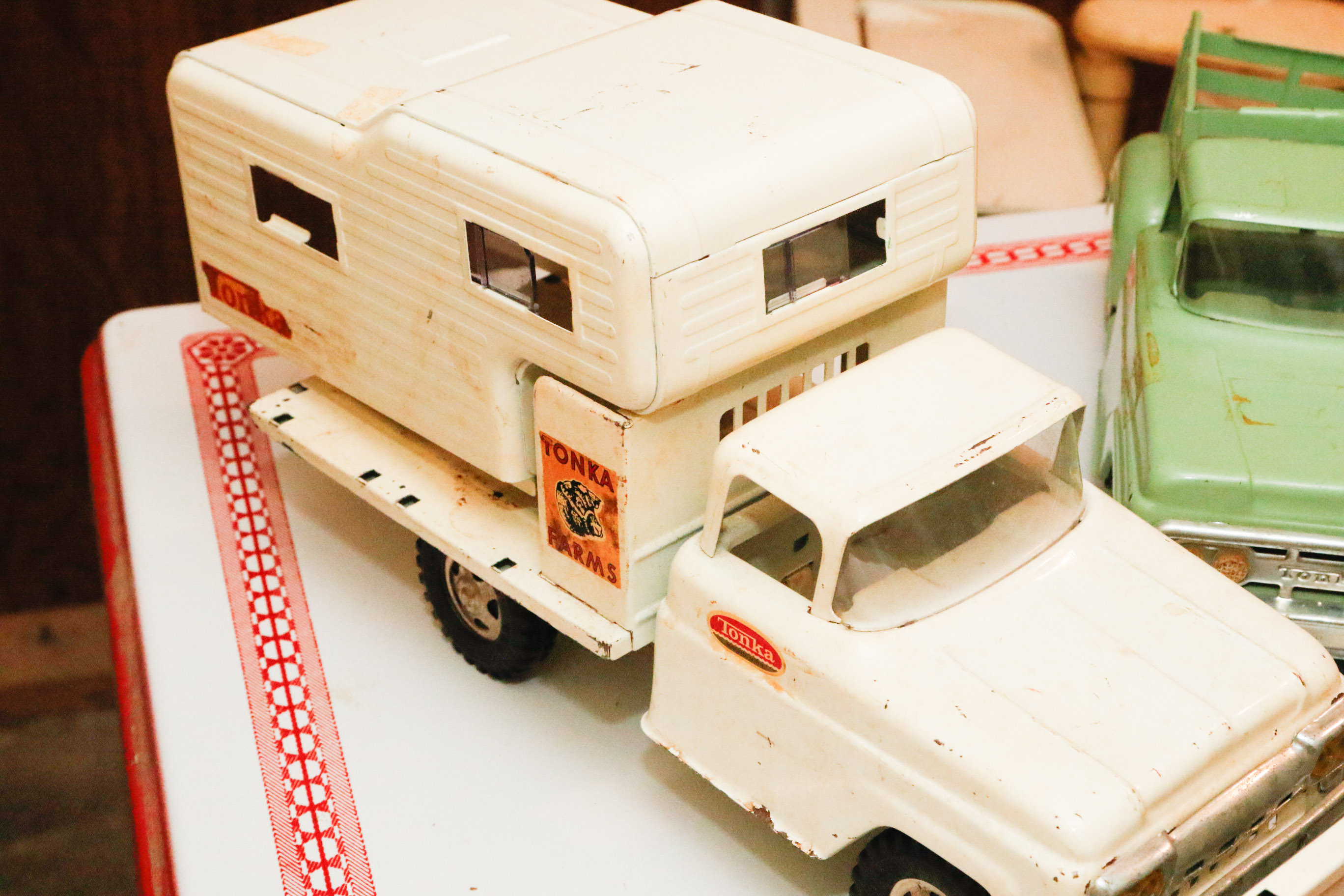 Tonka Toys Steel Farm and Maintenance Trucks