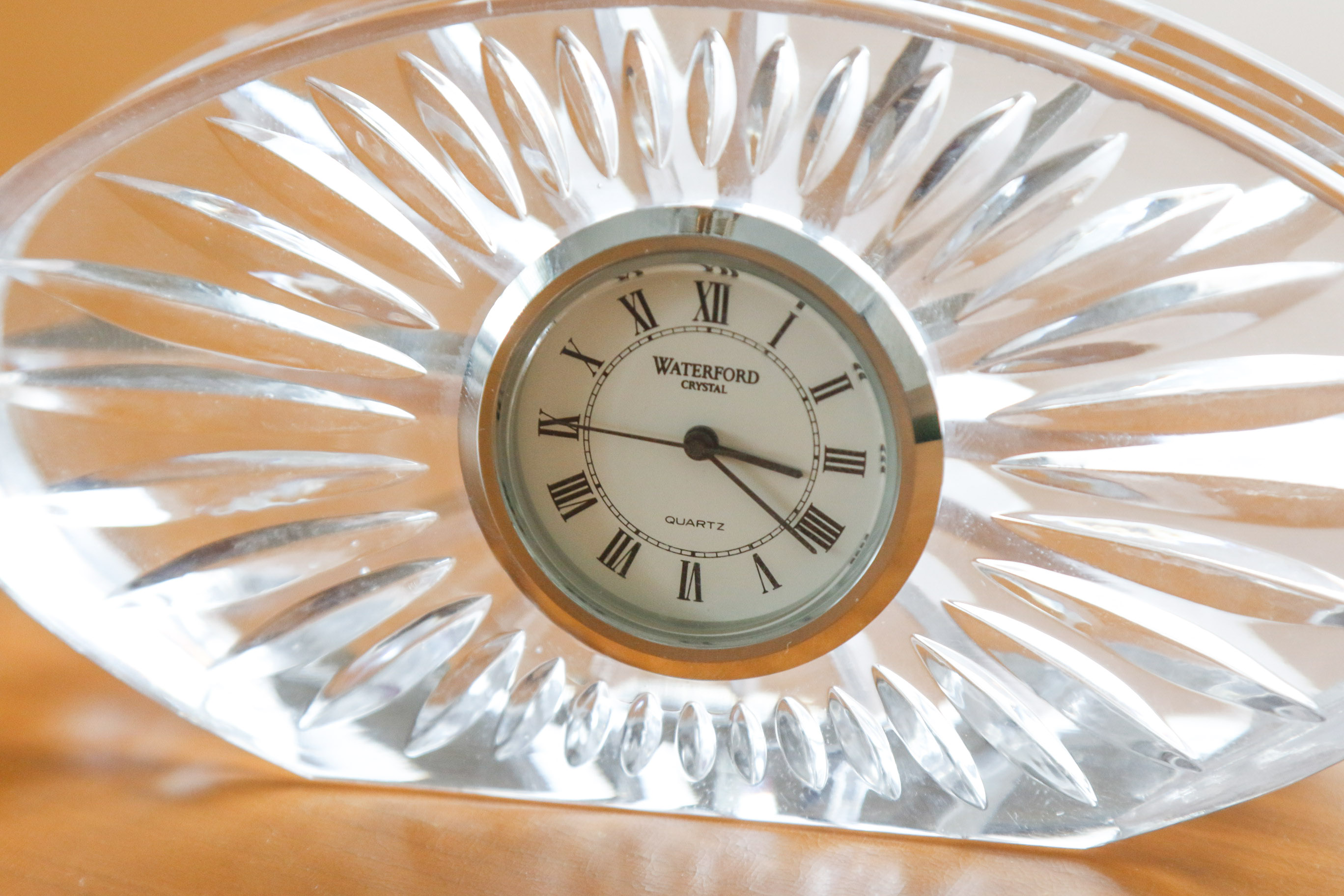 Waterford Crystal Quartz Desk Clock