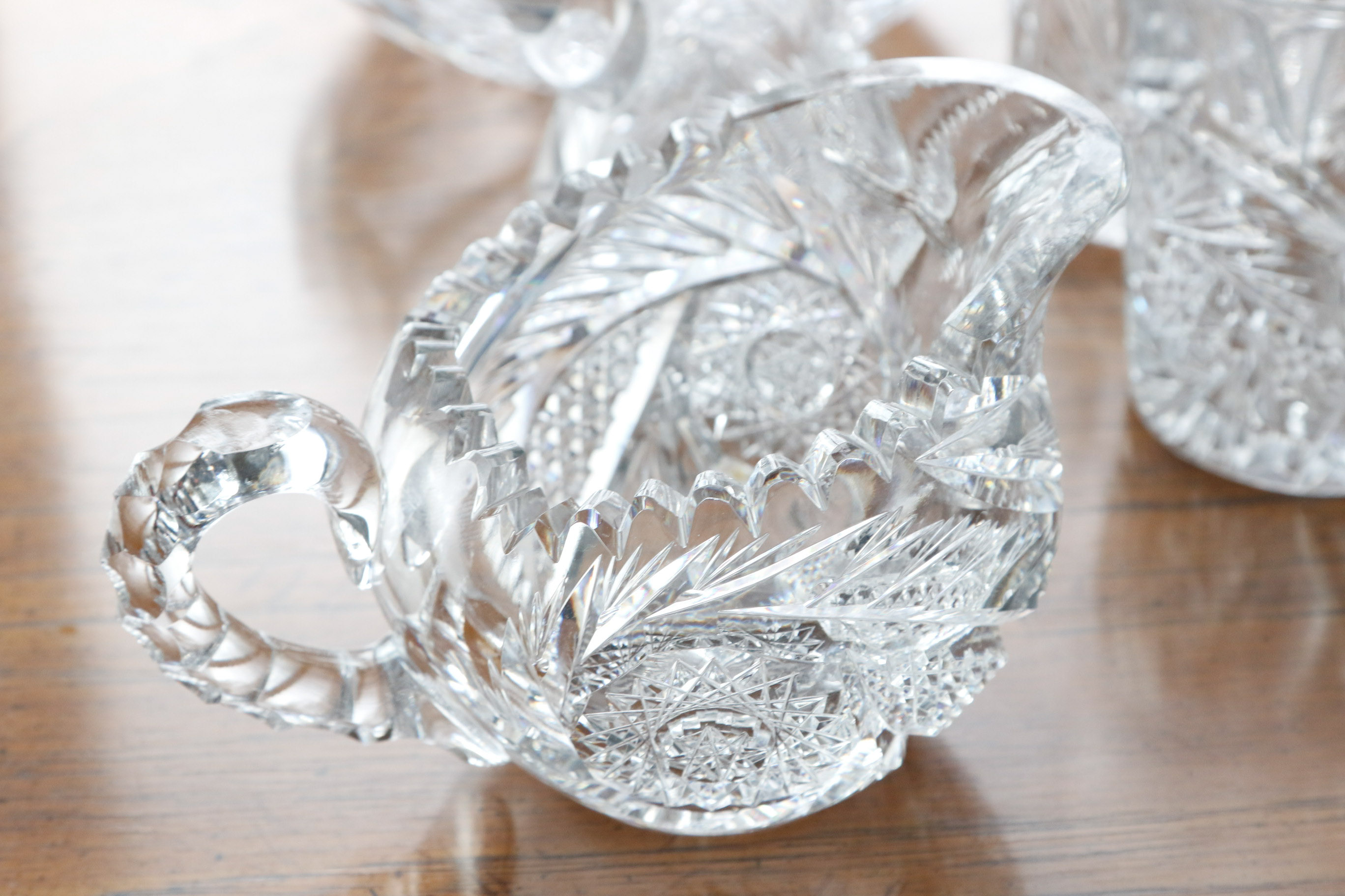 Collection of Pinwheel Crystal Tableware
