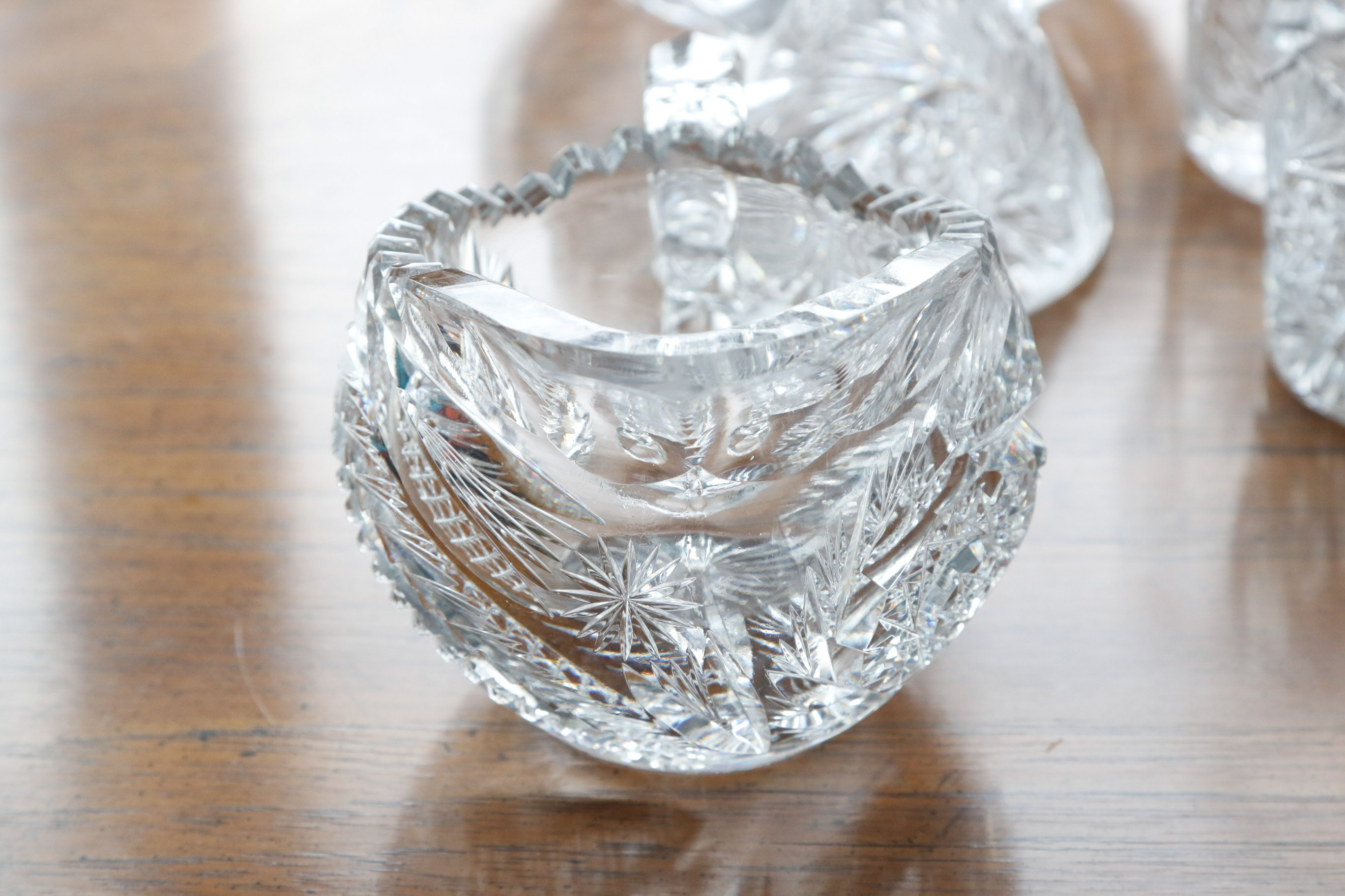 Collection of Pinwheel Crystal Tableware