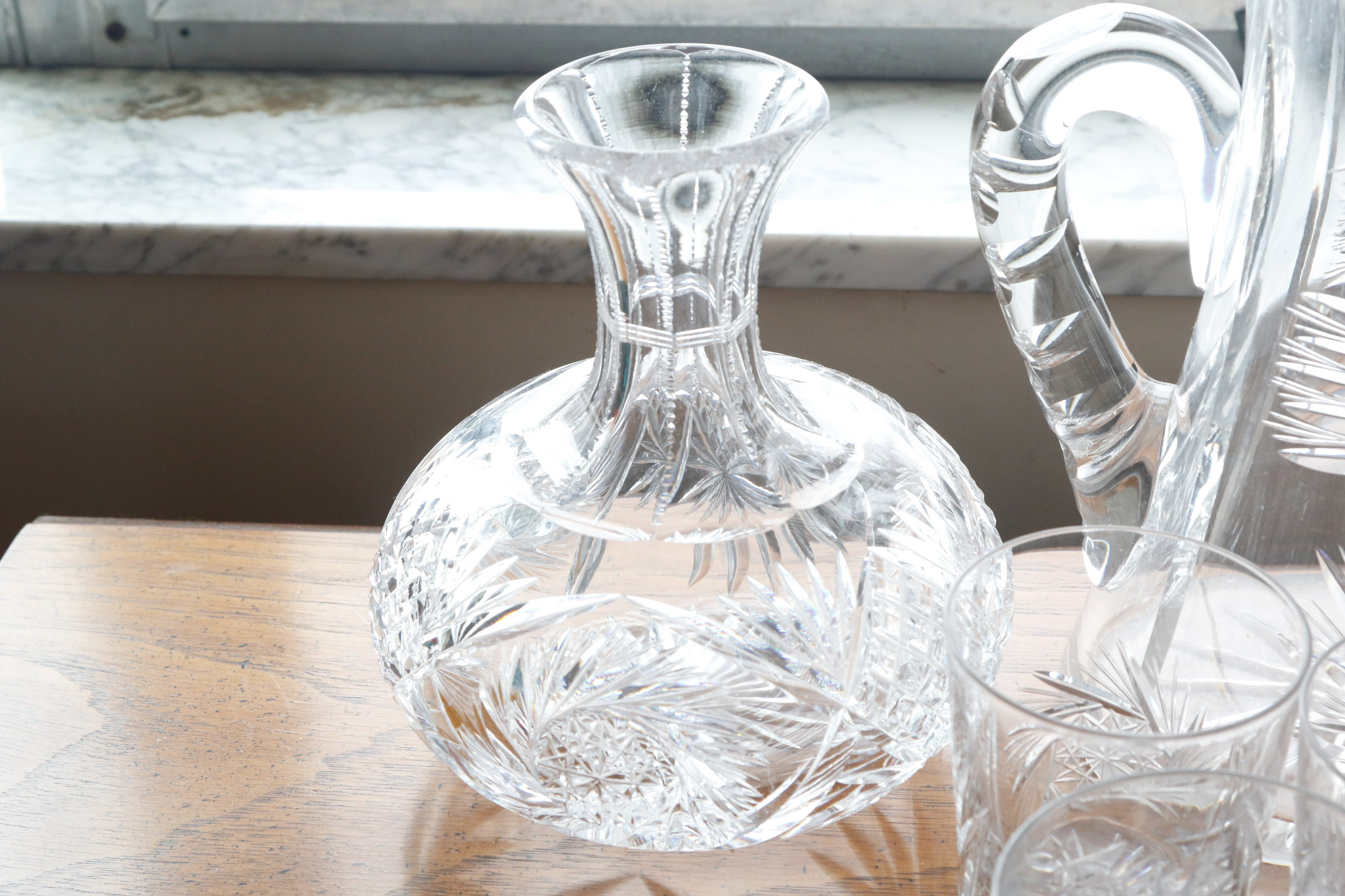 Collection of Pinwheel Crystal Tableware