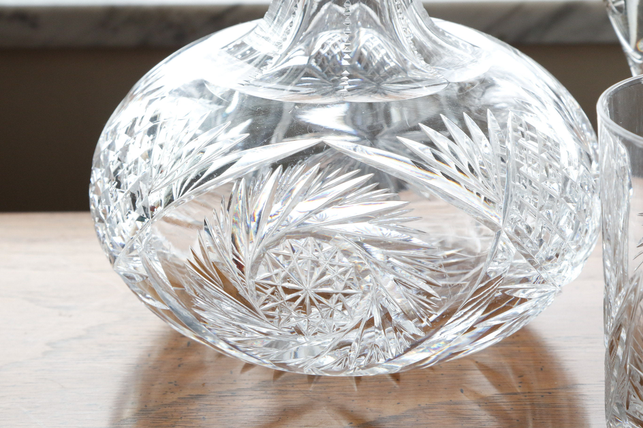 Collection of Pinwheel Crystal Tableware