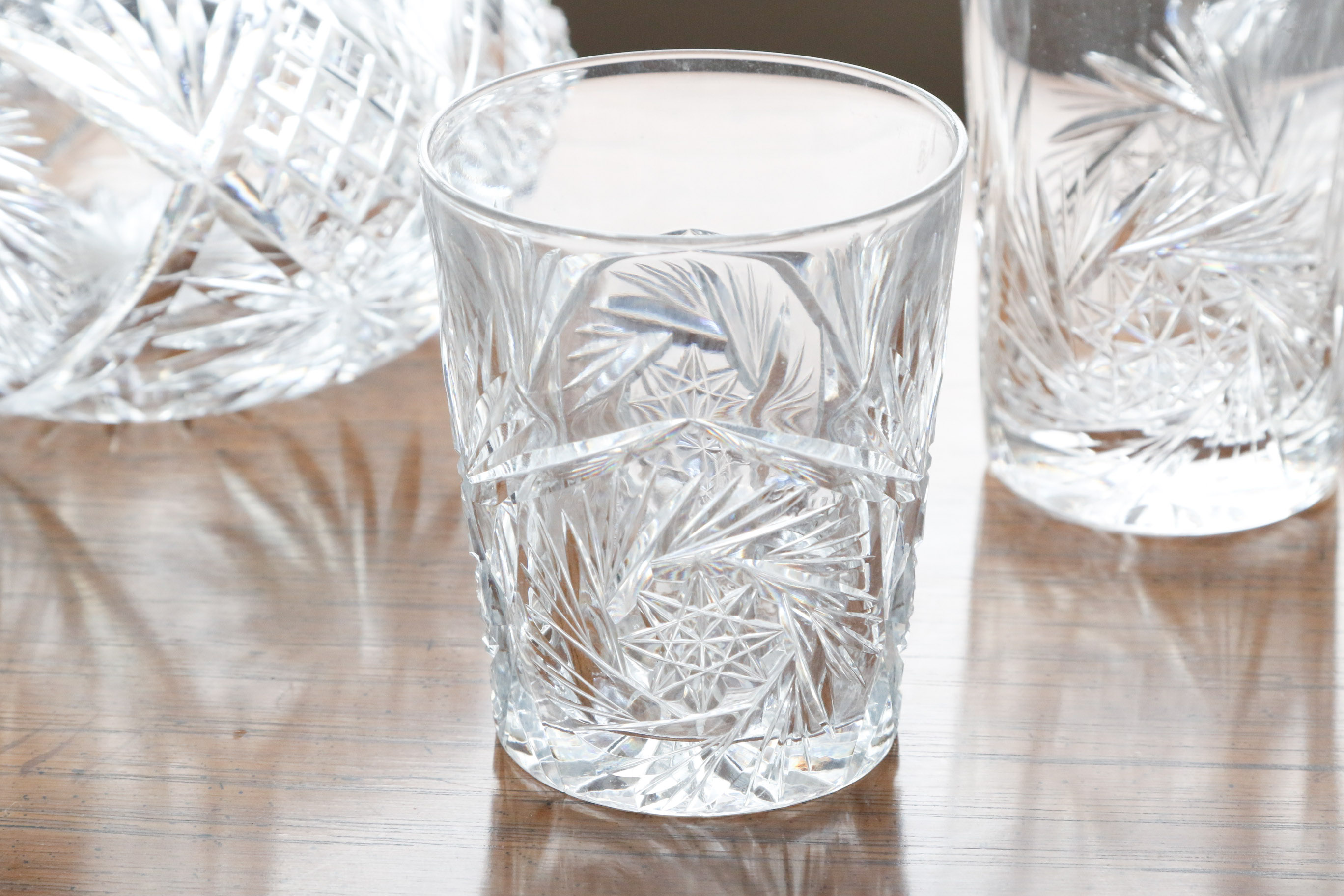 Collection of Pinwheel Crystal Tableware