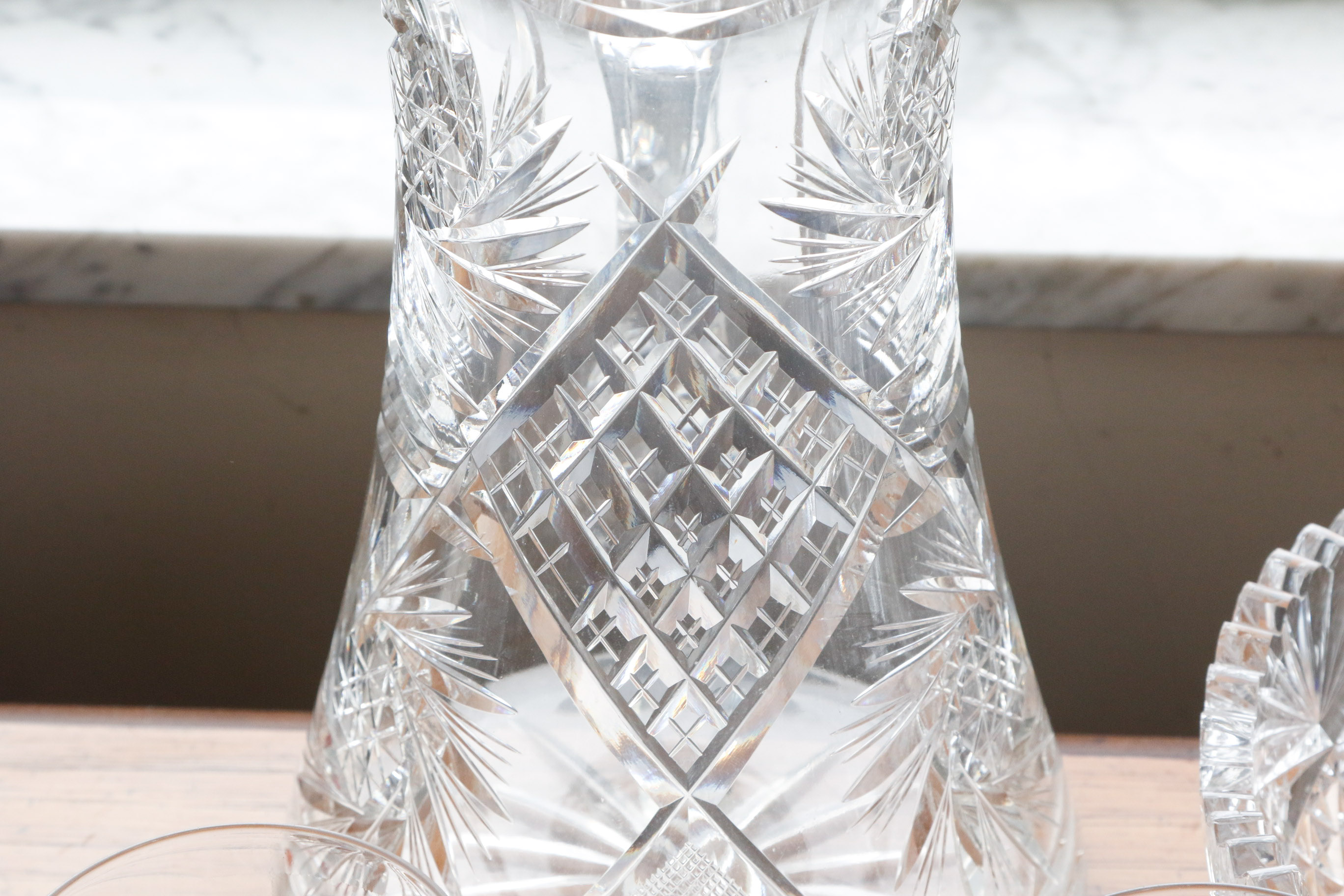 Collection of Pinwheel Crystal Tableware