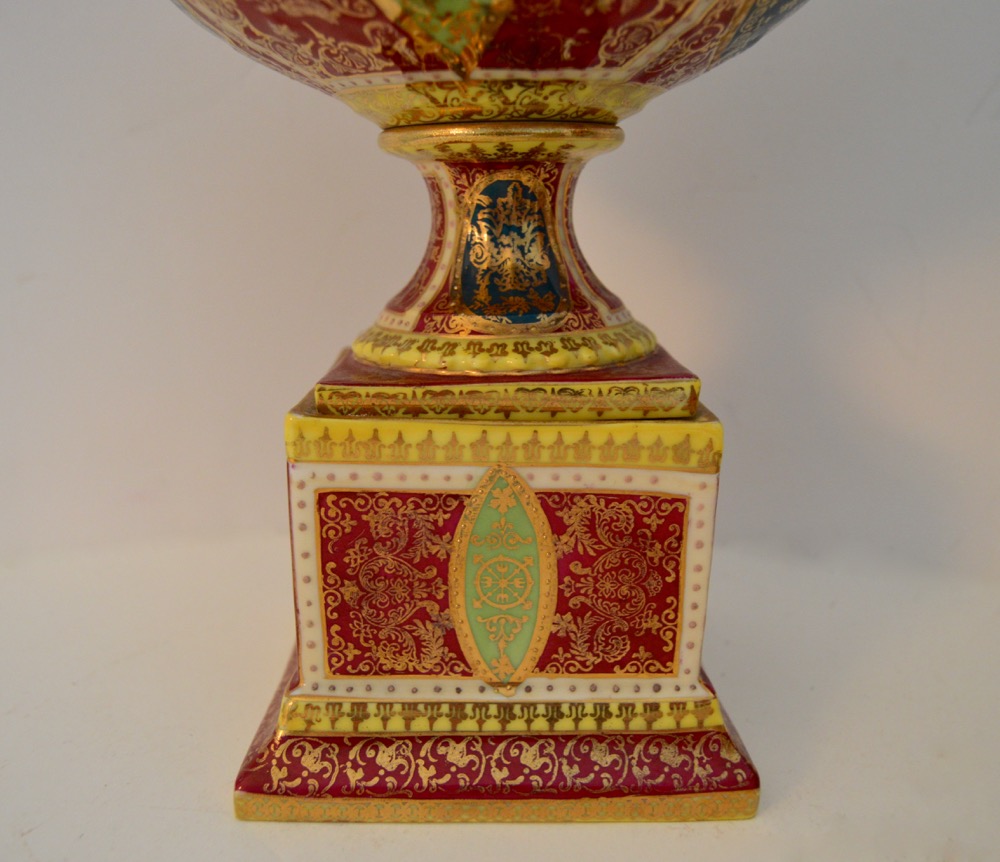 Three Decorative Ceramic Items With a Red Theme