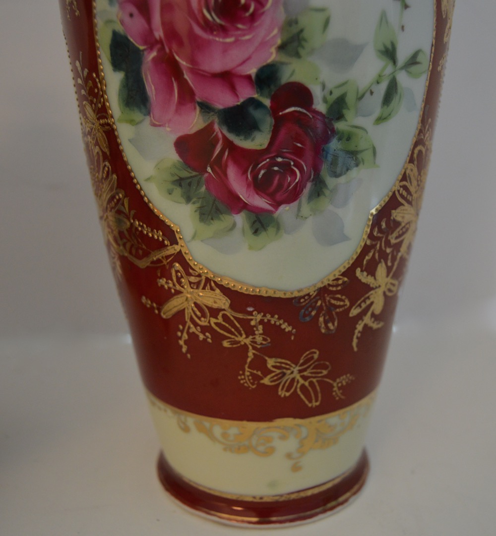 Three Decorative Ceramic Items With a Red Theme