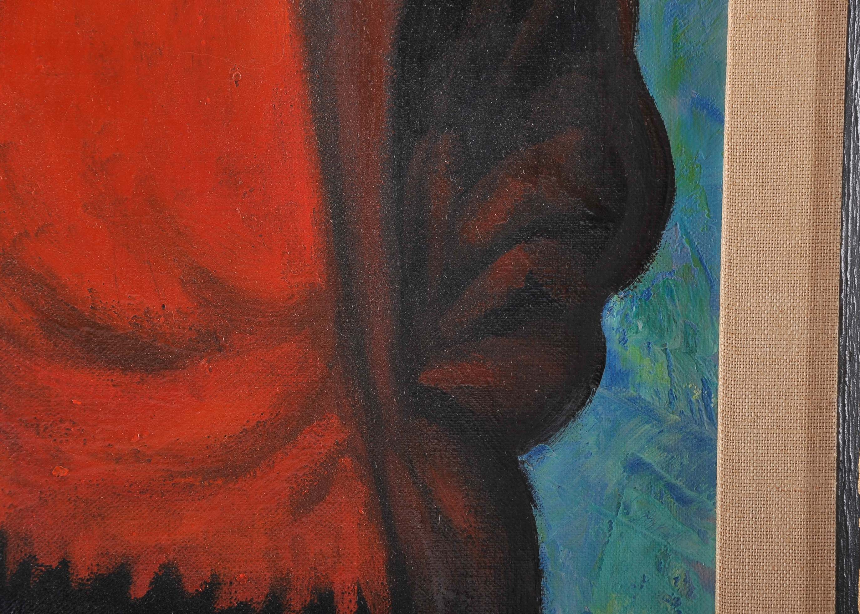 Sad Clown Oil on Canvas Painting