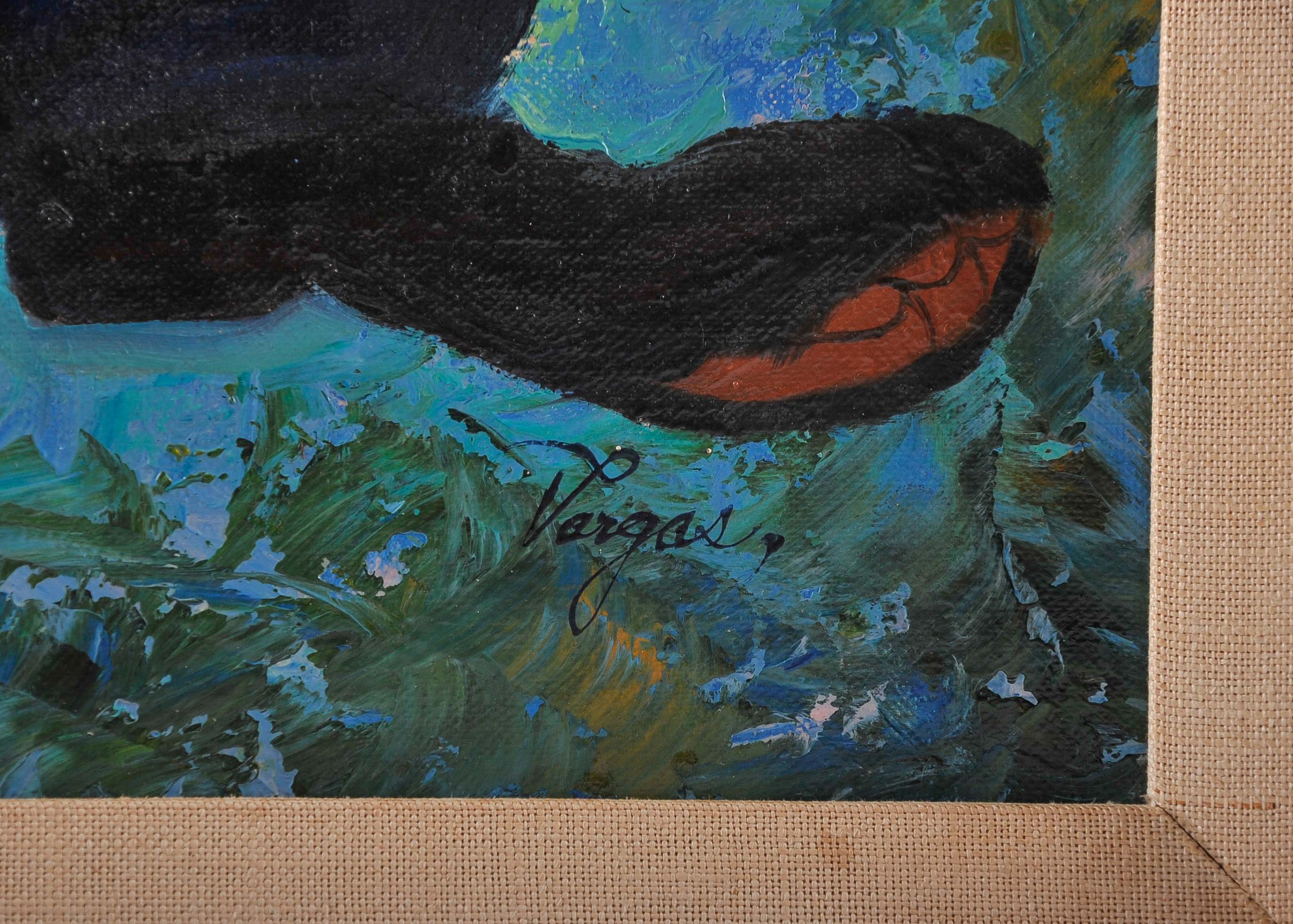 Sad Clown Oil on Canvas Painting