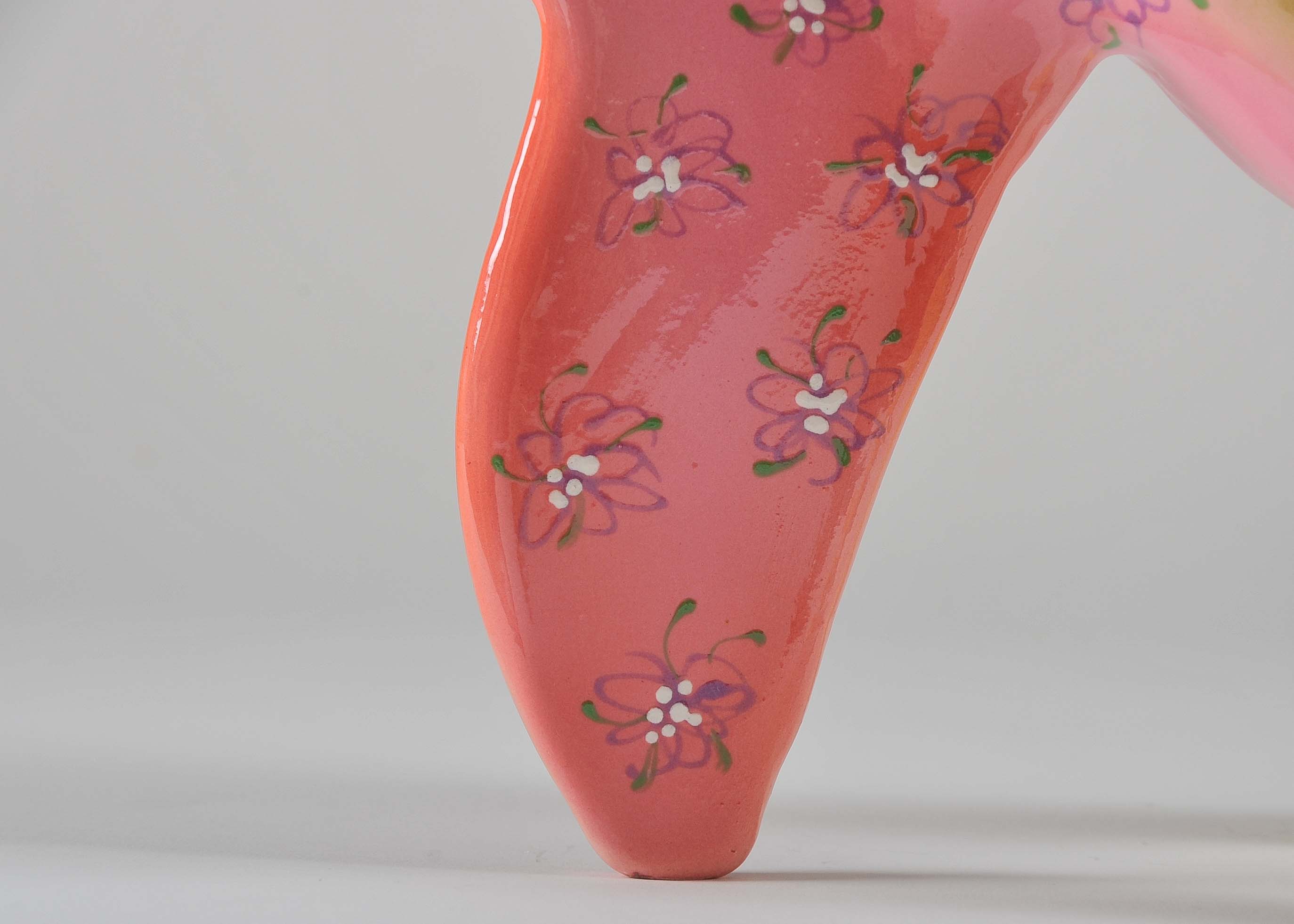 Surreal Ceramic Sculpture of Fish