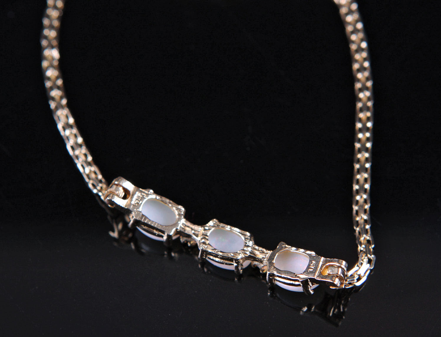 10K Yellow Gold and Opal Bracelet