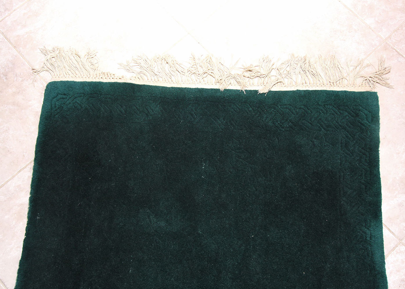 Handmade Hunter Green Rug