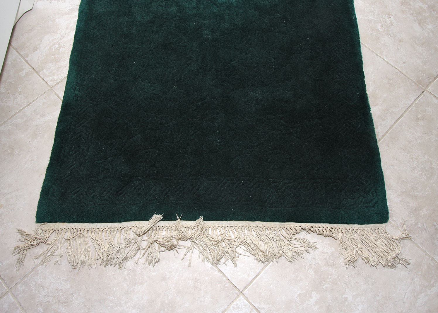 Handmade Hunter Green Rug