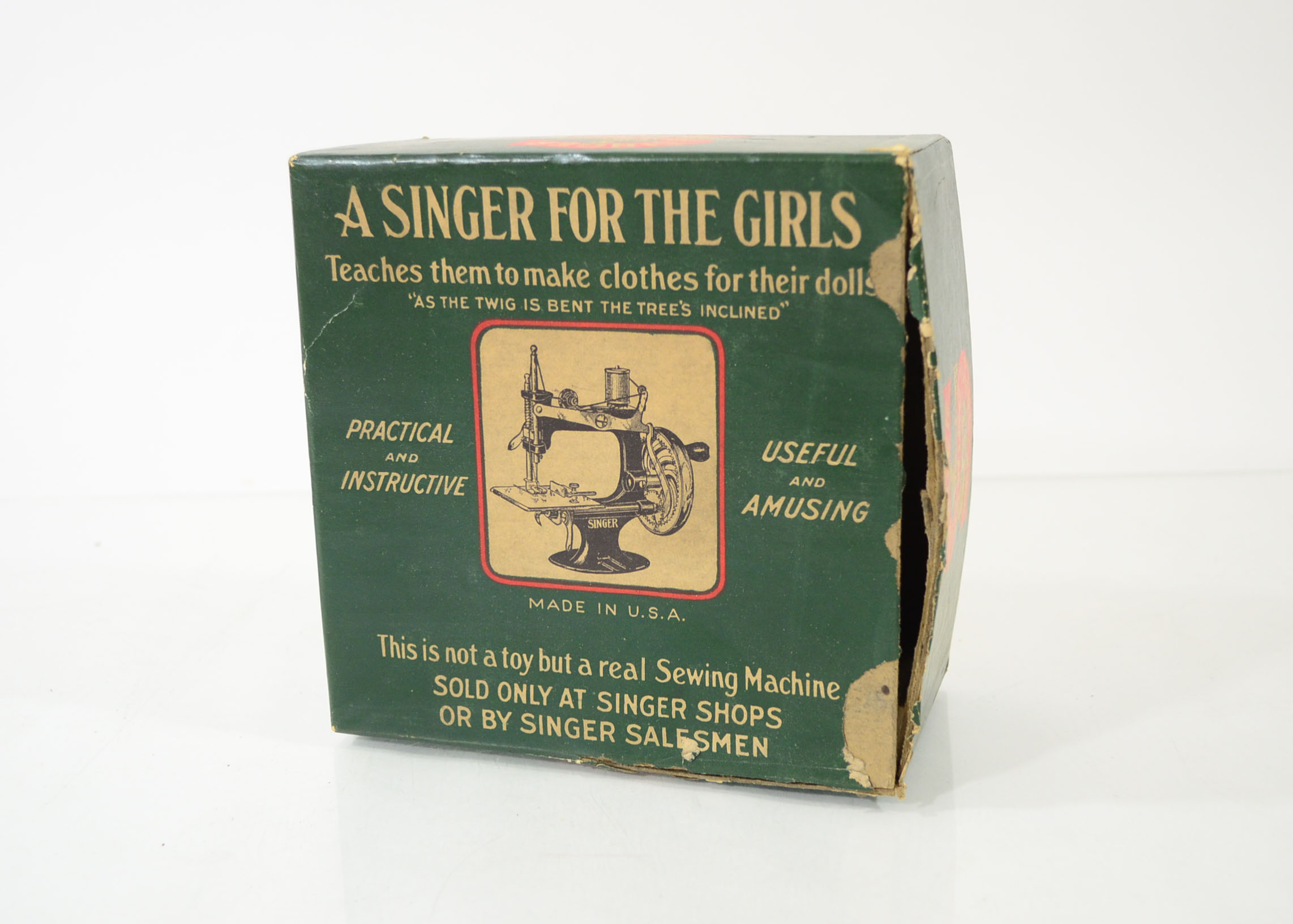 Vintage "Singer Sewing Machine For Girls" With Original Box