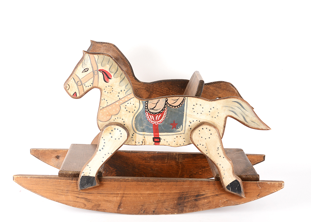 Vintage Hand Painted Rocking Horse