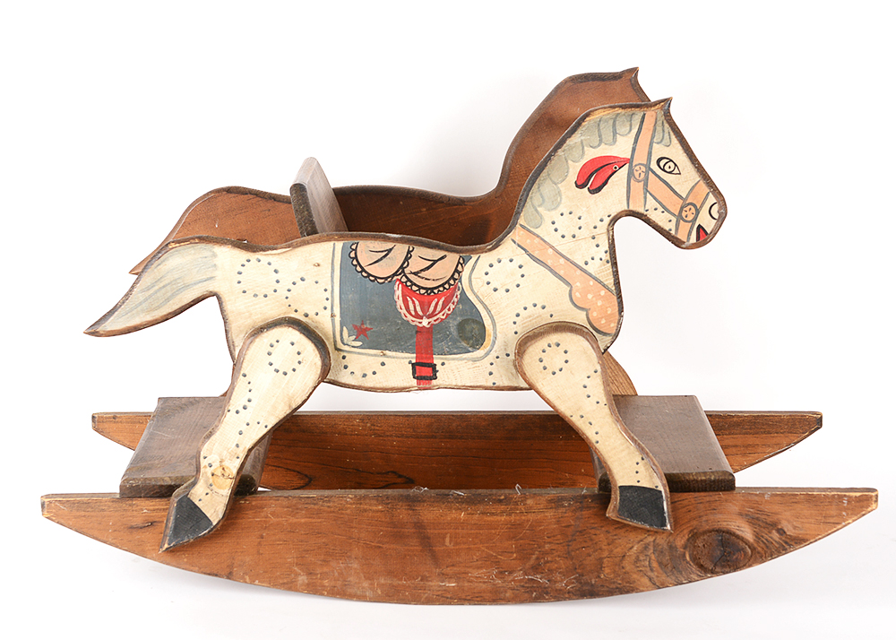 Vintage Hand Painted Rocking Horse