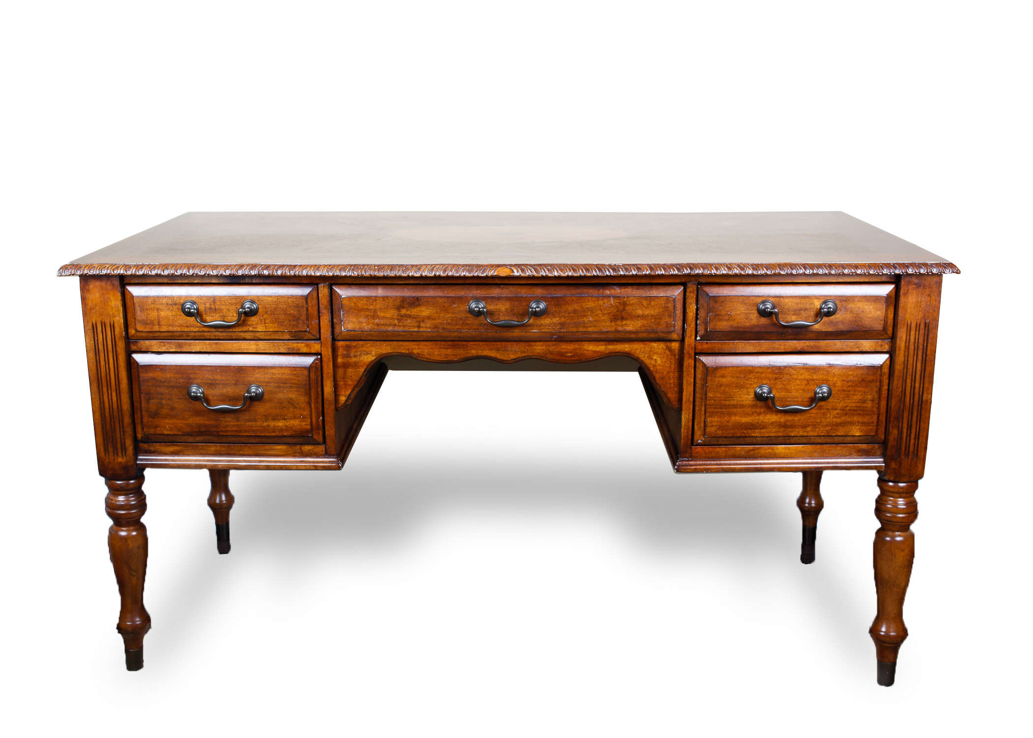 Large Contemporary Walnut Secretary Desk