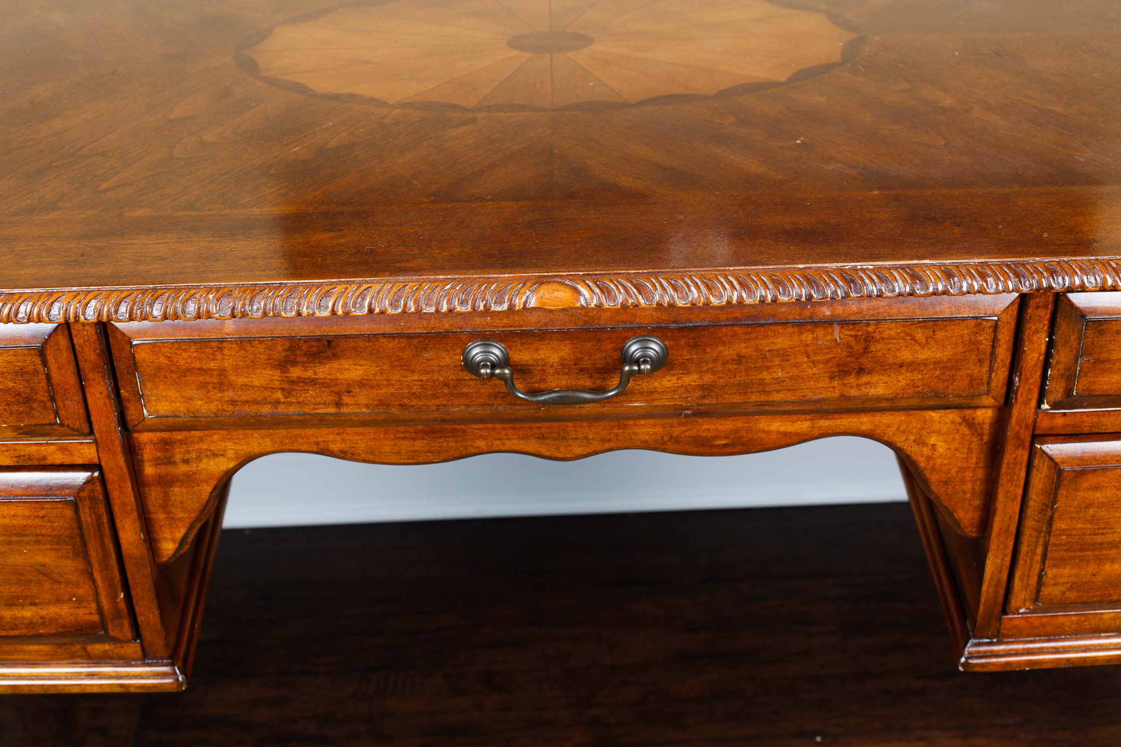 Large Contemporary Walnut Secretary Desk