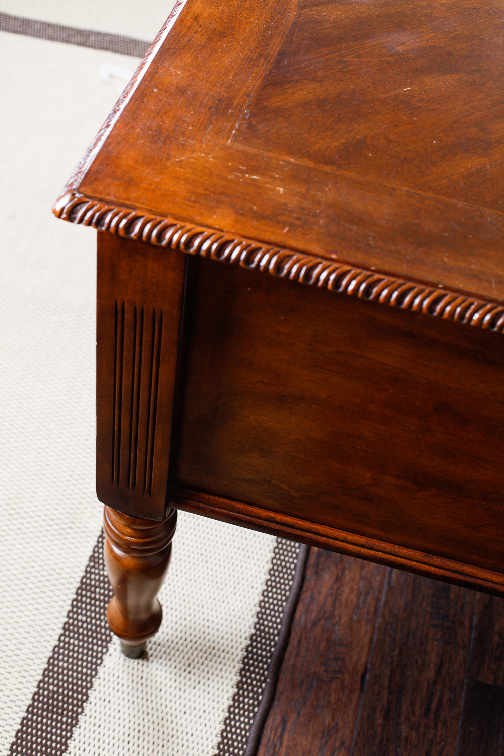 Large Contemporary Walnut Secretary Desk