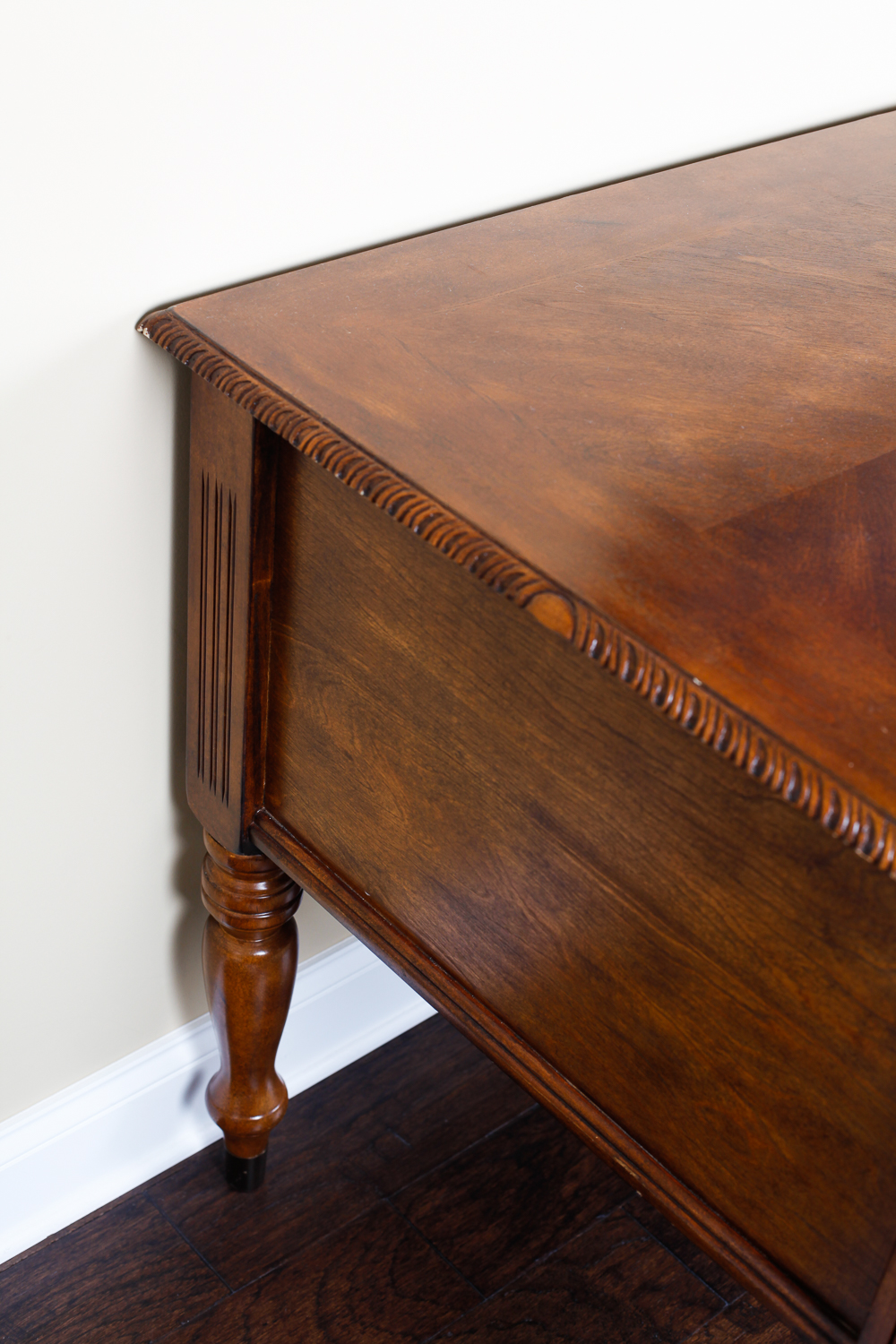 Large Contemporary Walnut Secretary Desk