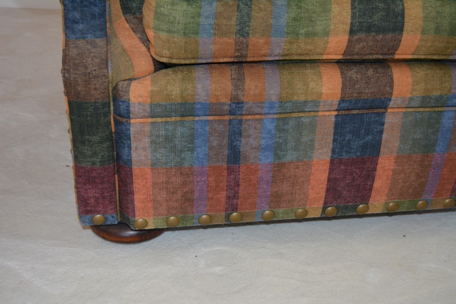 Ralph Lauren Plaid Upholstered Lounge Chair