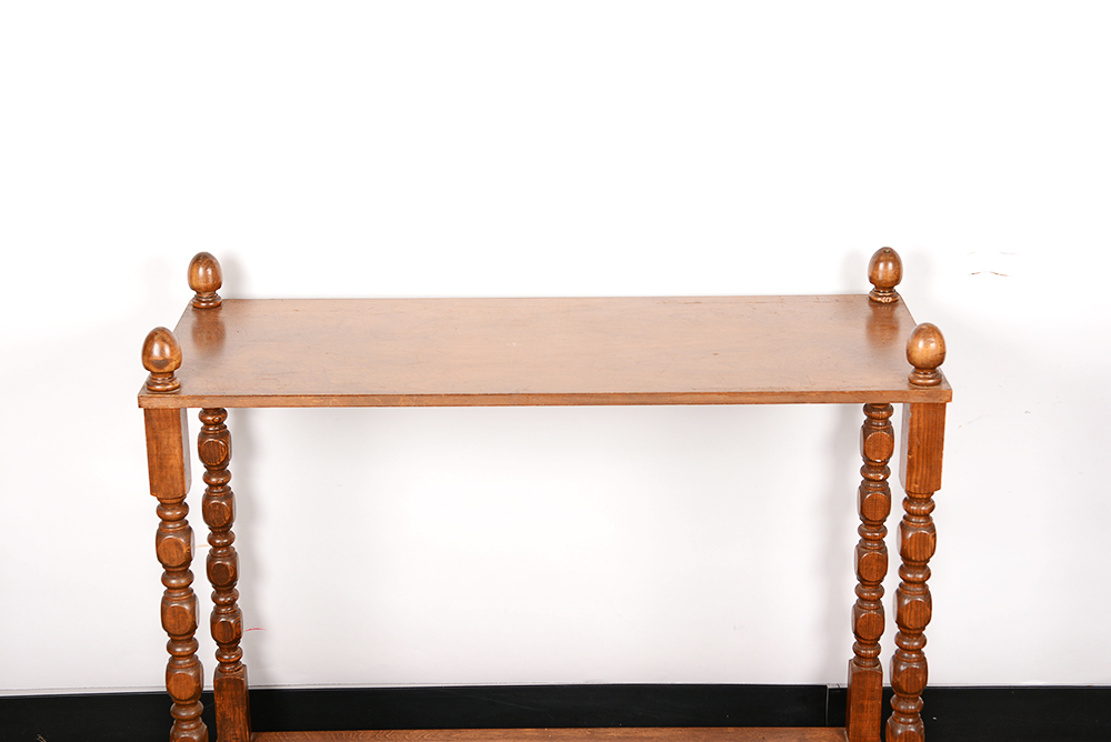 Solid Wood Two Tier Shelf