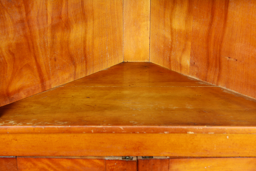 Vintage Maple Corner Cabinet