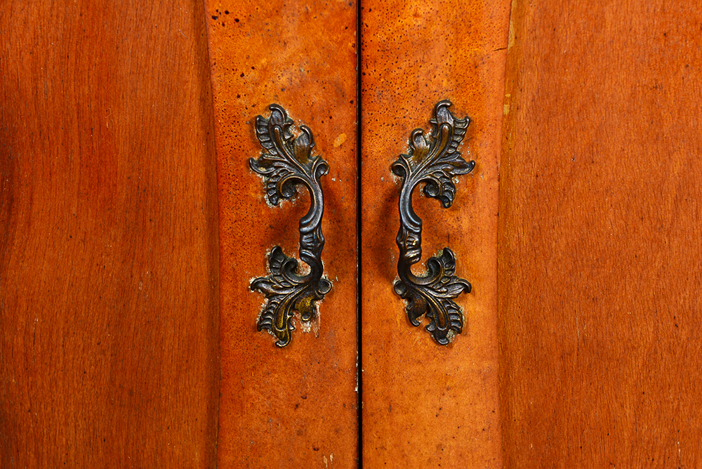 Vintage Maple Corner Cabinet